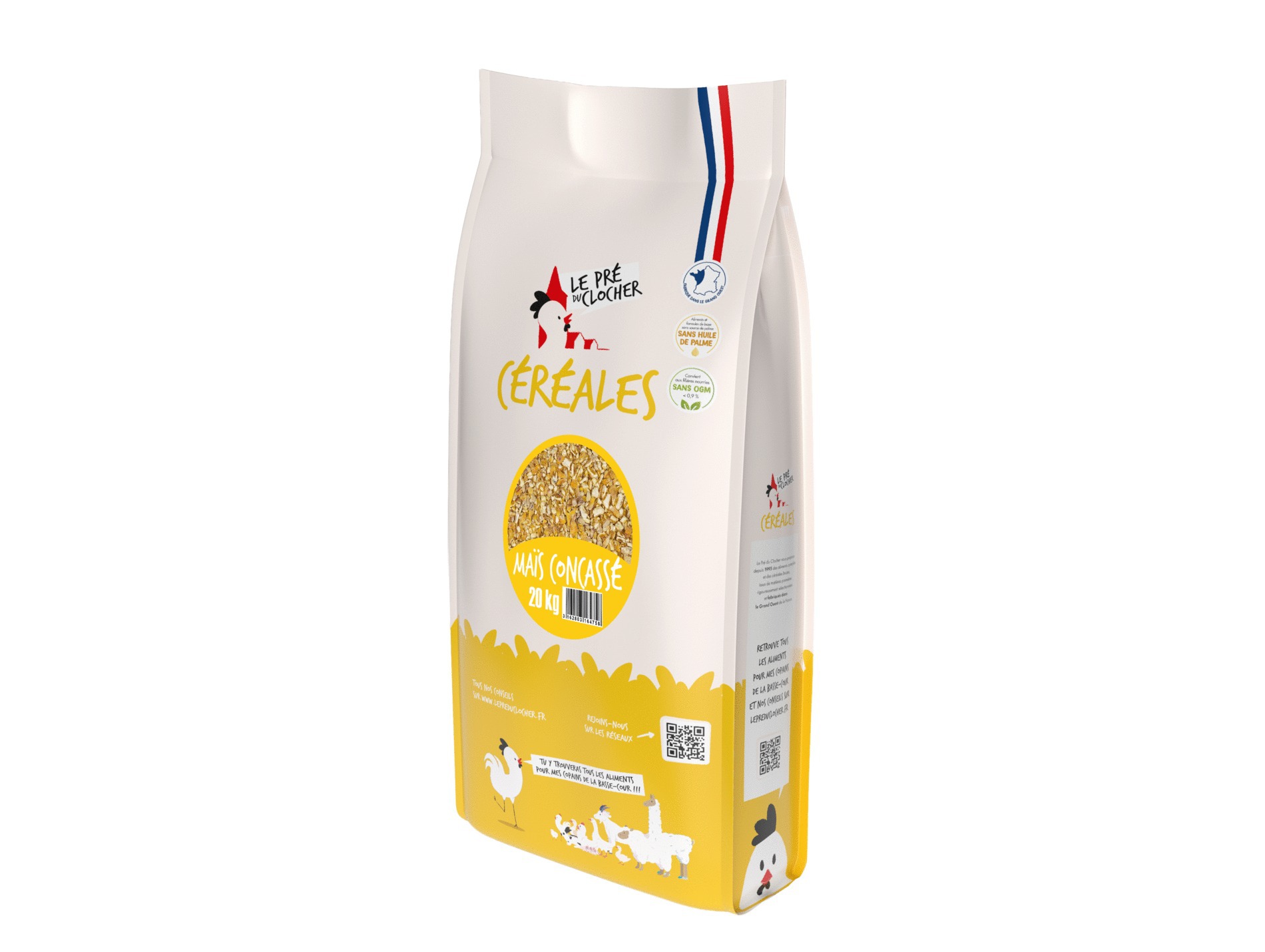 Maïs concassé LE PRE DU CLOCHER 20kg