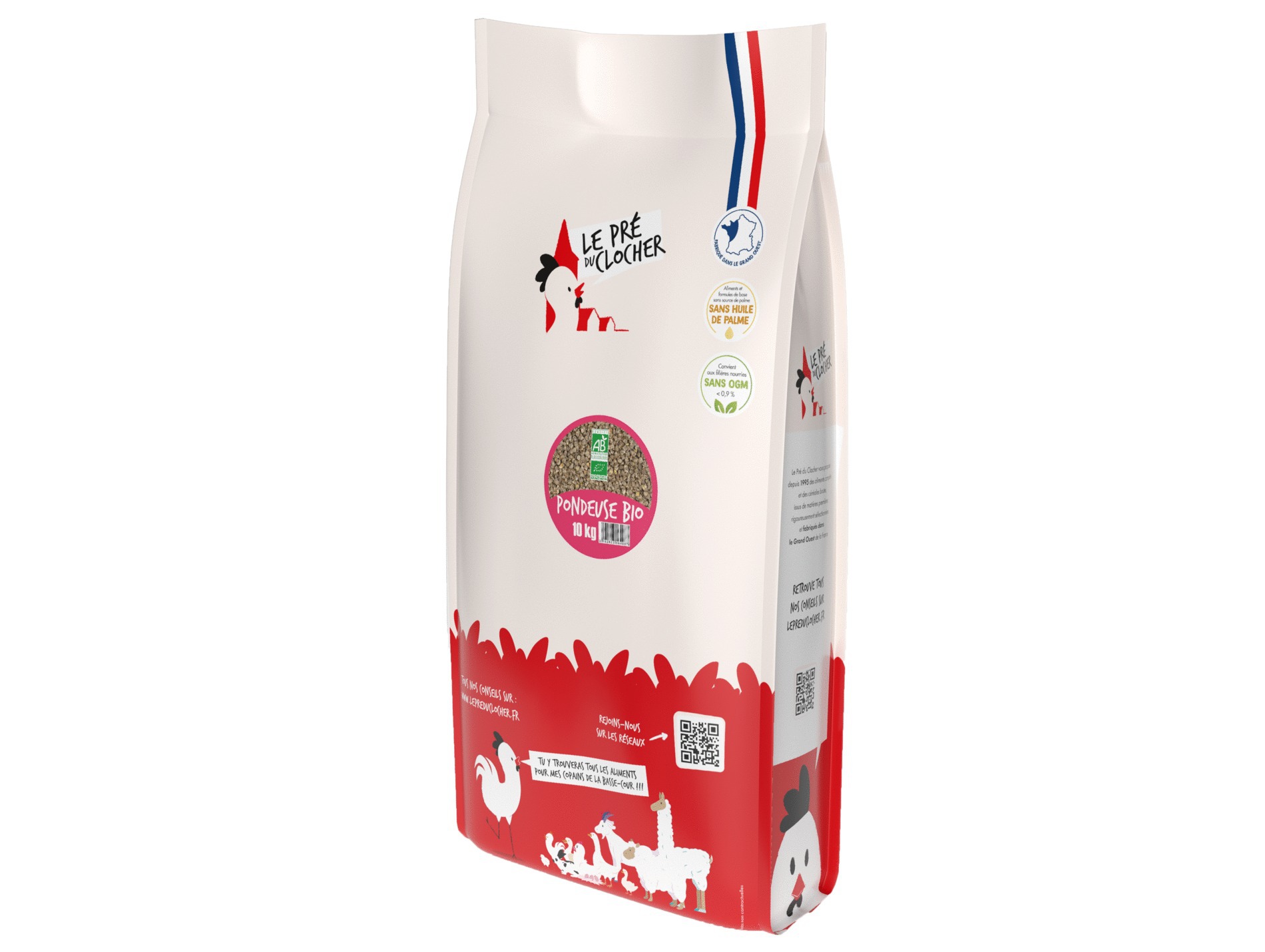 Aliment bio miettes pondeuses LE PRE DU CLOCHER 10kg
