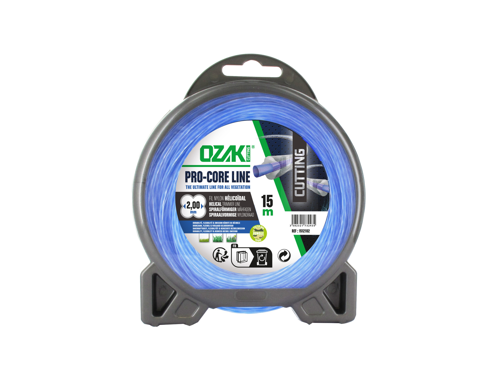 Fil nylon rond OZAKI Pro-core line Ø2,00mm L.15m