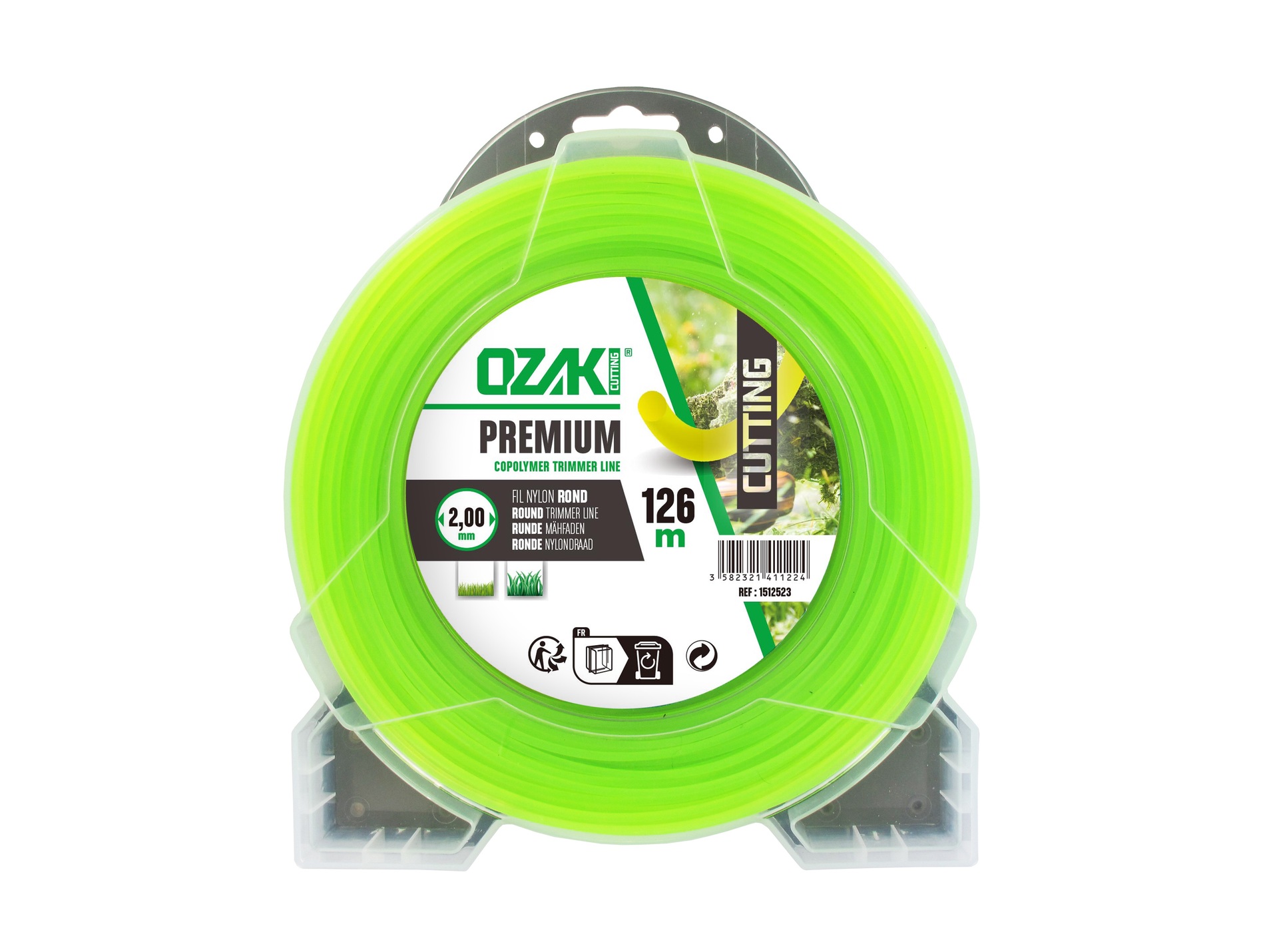 Fil nylon rond OZAKI Premium Ø2,00mm L.126m