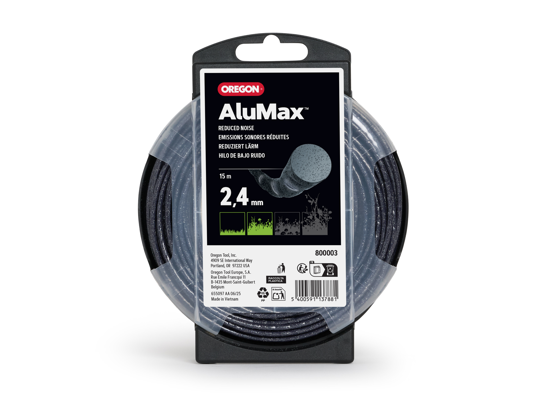 Fil de coupe OREGON Nylium® Silencio Ø2,4mm 15m