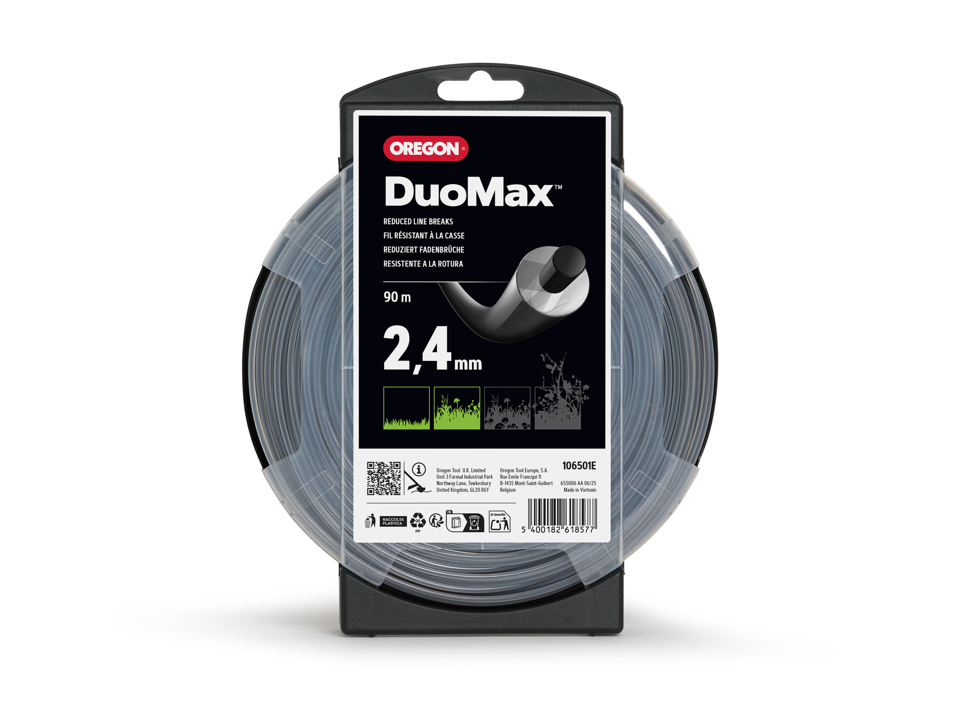 Fil de coupe rond OREGON Duoline Ø2,4mm L.90m