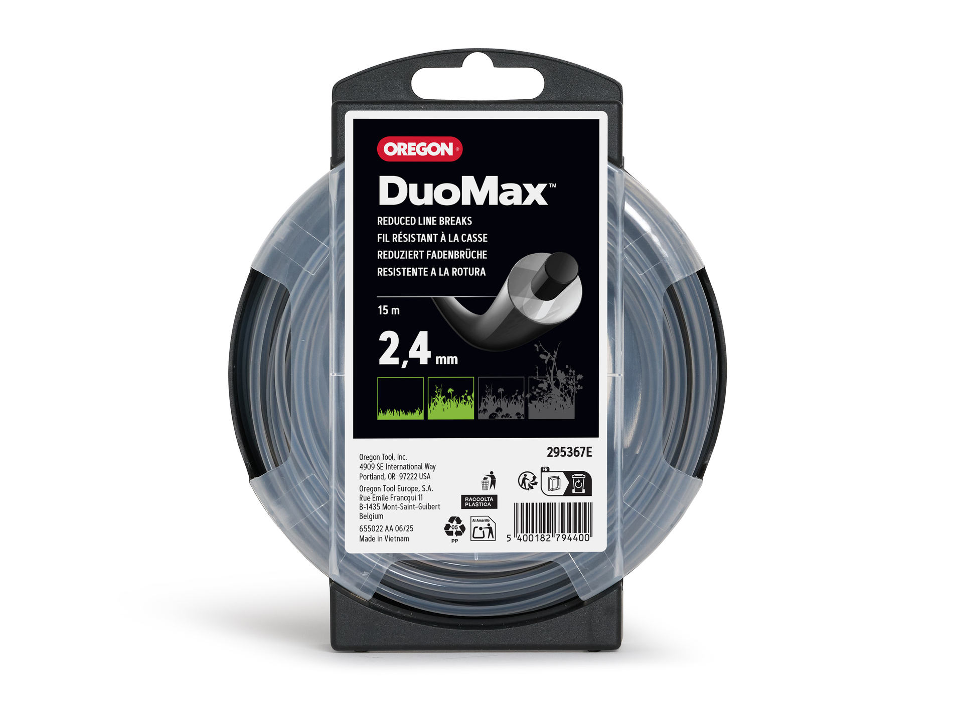 Fil de coupe rond OREGON Duoline Ø2,4mm L.15m