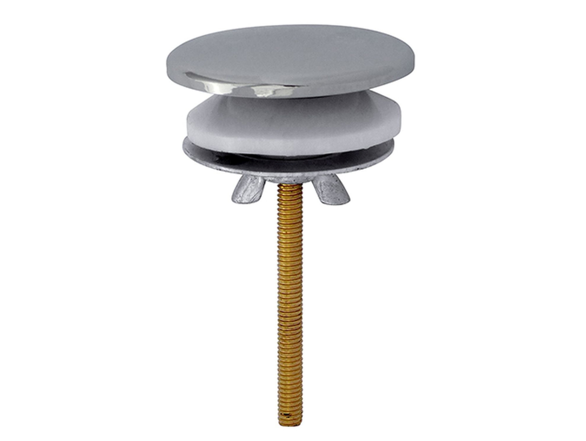 Cache-trou luxe ROUSSEAU Ø50mm H.6cm chromé