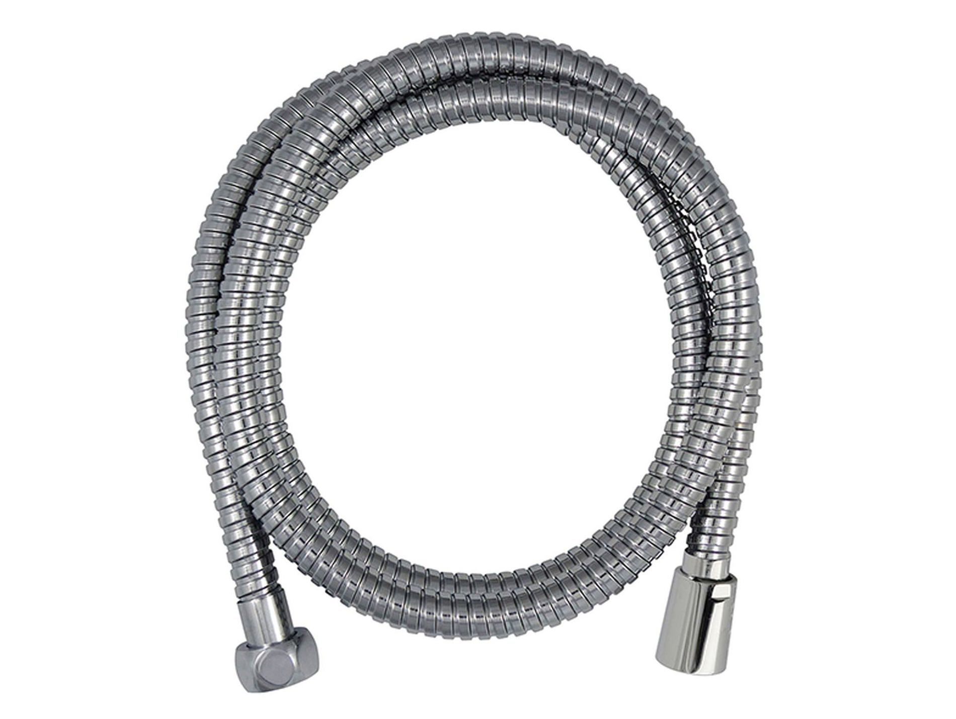Flexible inox chromé double agrafage ROUSSEAU Femelle 15/21 L.2m