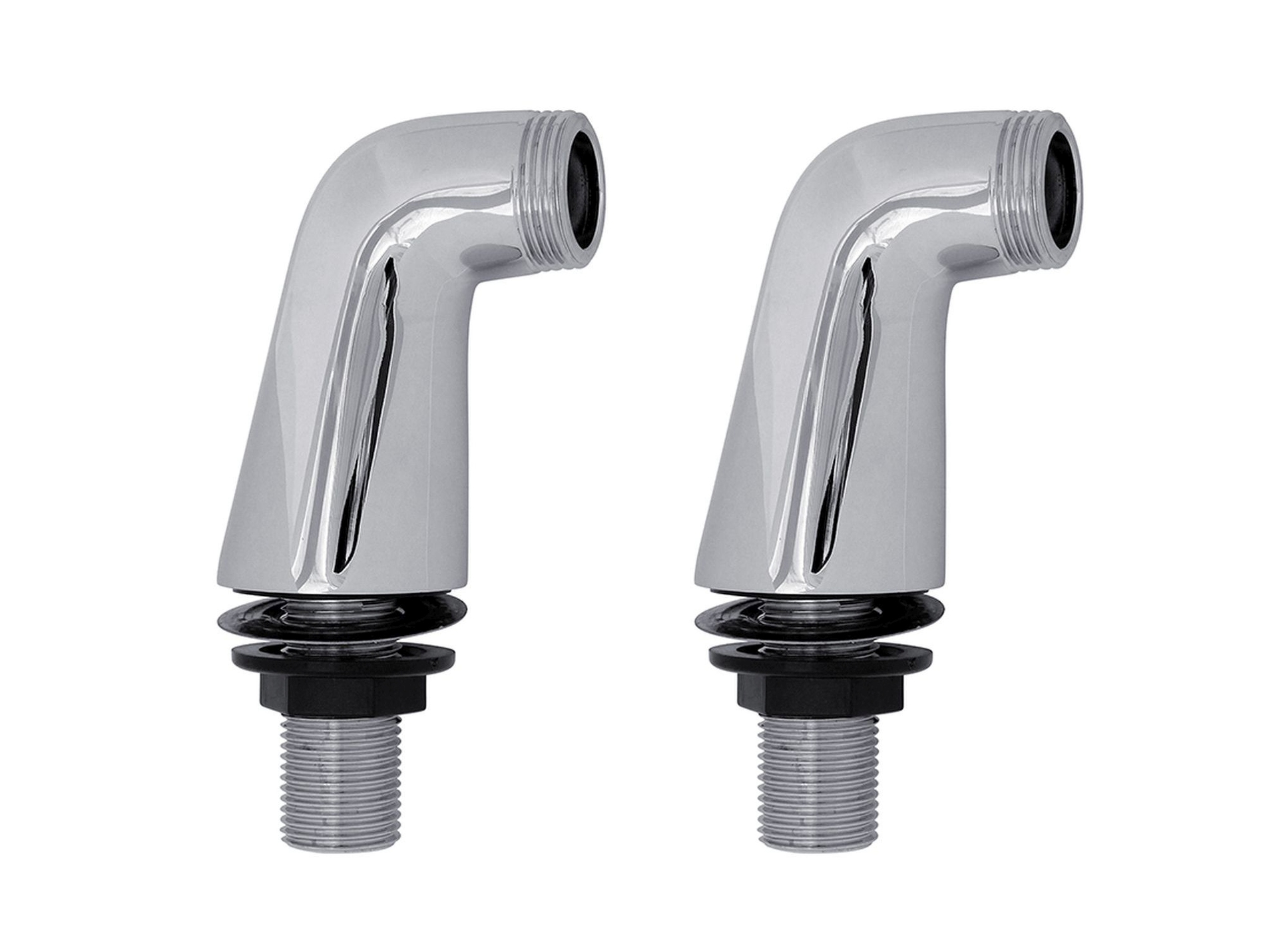 Colonnette Luxe ROUSSEAU x2 Mâle-Mâle 15/21 20/27 Chromé