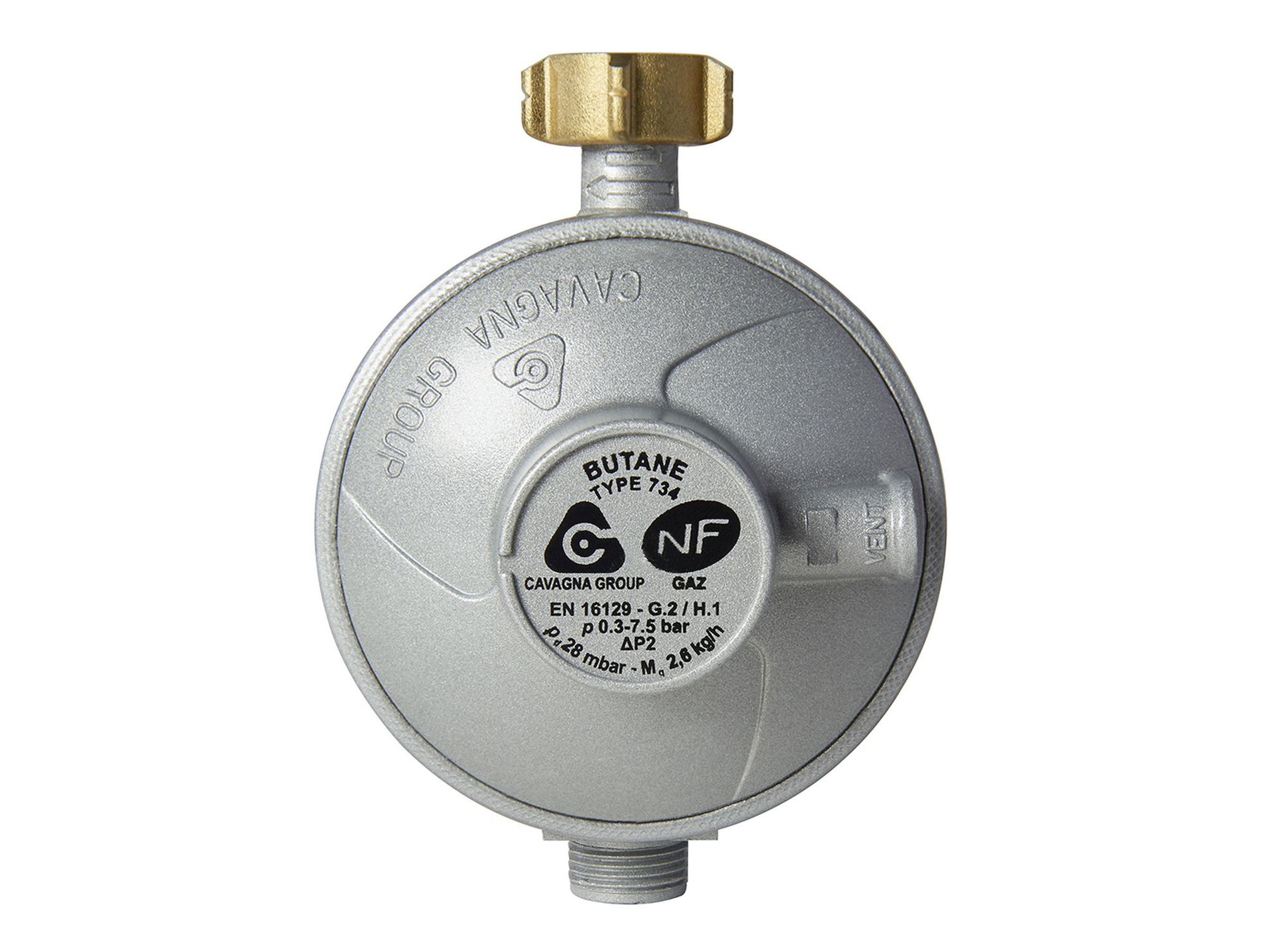 Détendeur butane avec sécurité 2,6 kg/h 28mba