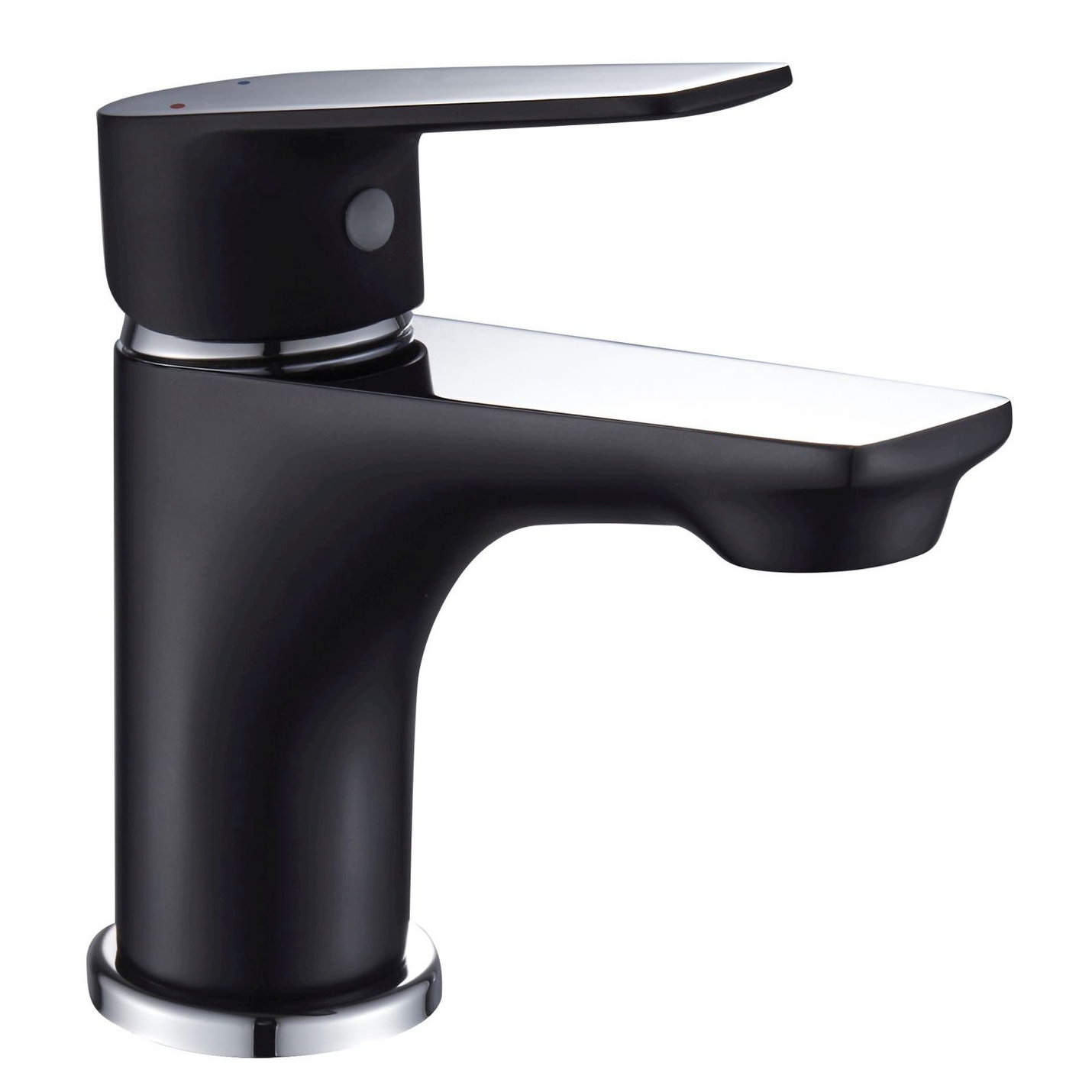 Mitigeur EDOUARD ROUSSEAU lavabo chrome noir Oolong