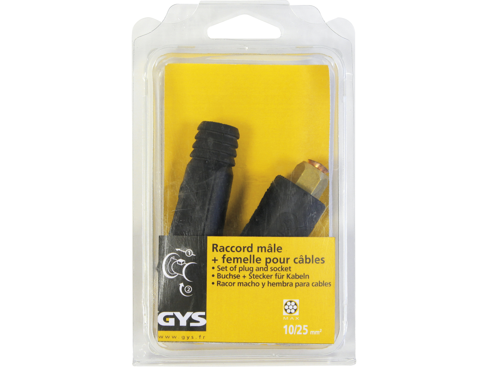 Connecteurs mâle + femelle GYS