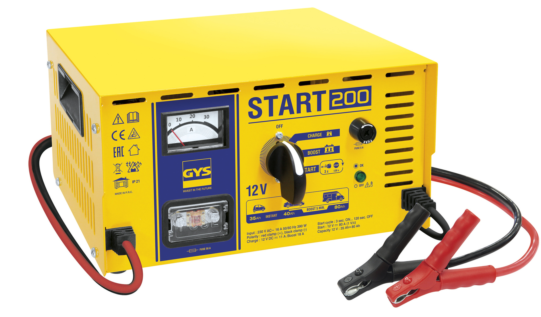 Chargeur démarreur GYS Start 200 12v 53-240ah