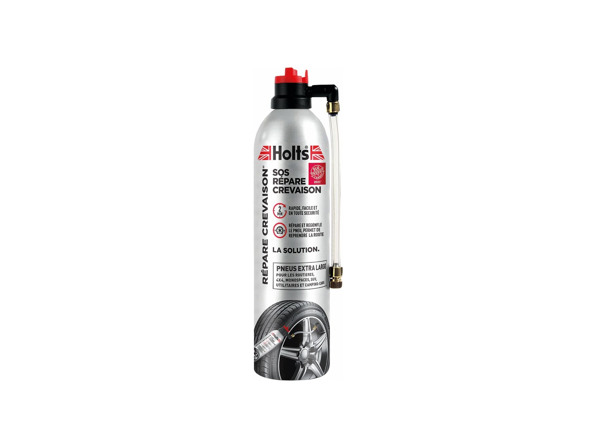 Aérosol regonfle pneus HOLTS contre les crevaisons 600ml