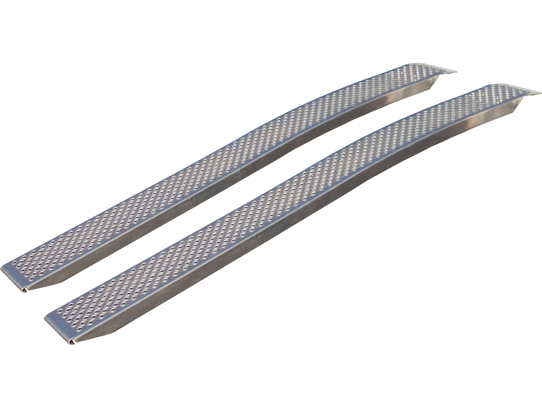 Rampes alu courbées pour remorque 400kg L.2m H.20cm x2