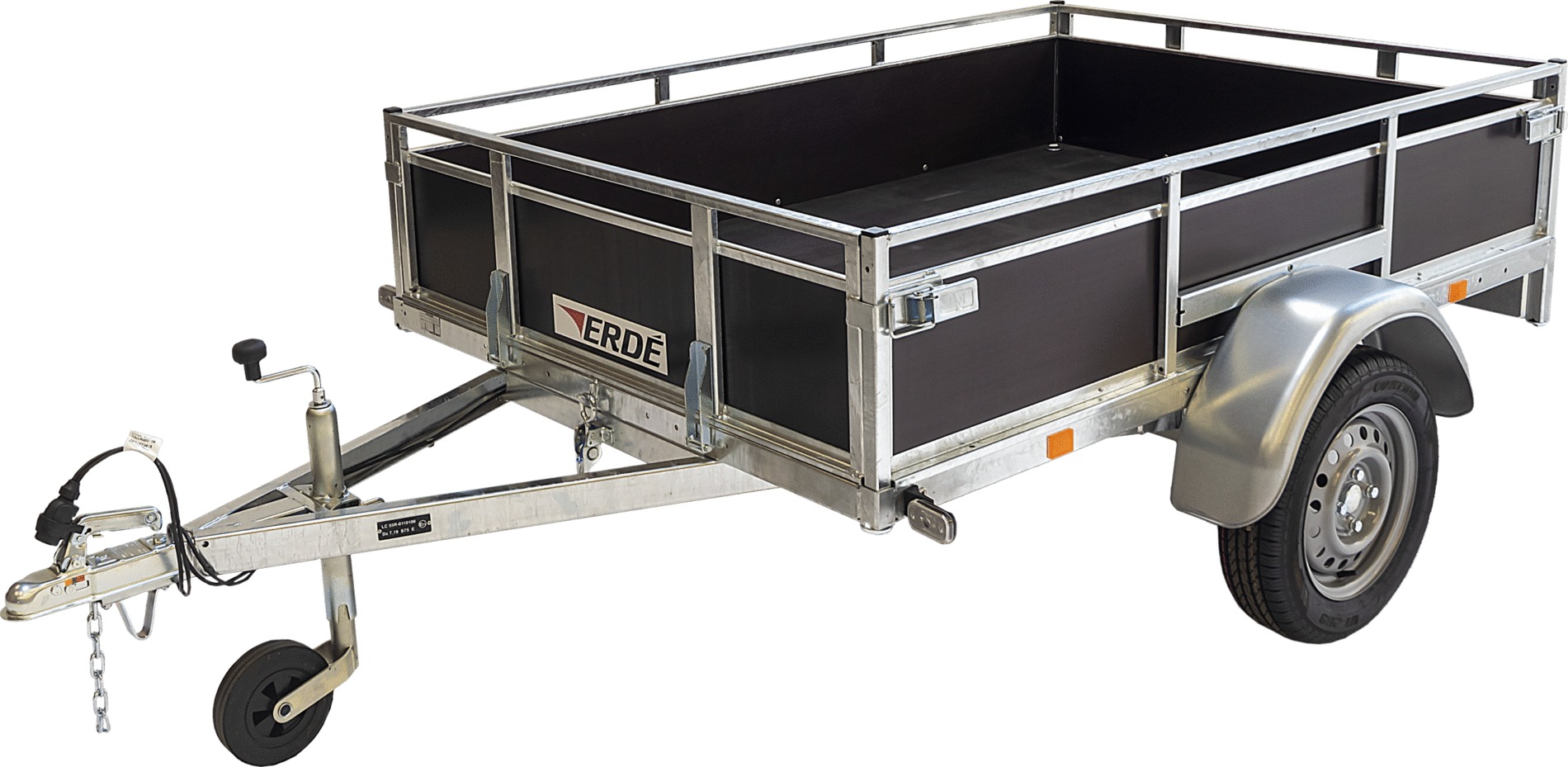 Remorque basculante ERDE Expert LC 201 bois L.2,01m 500kg