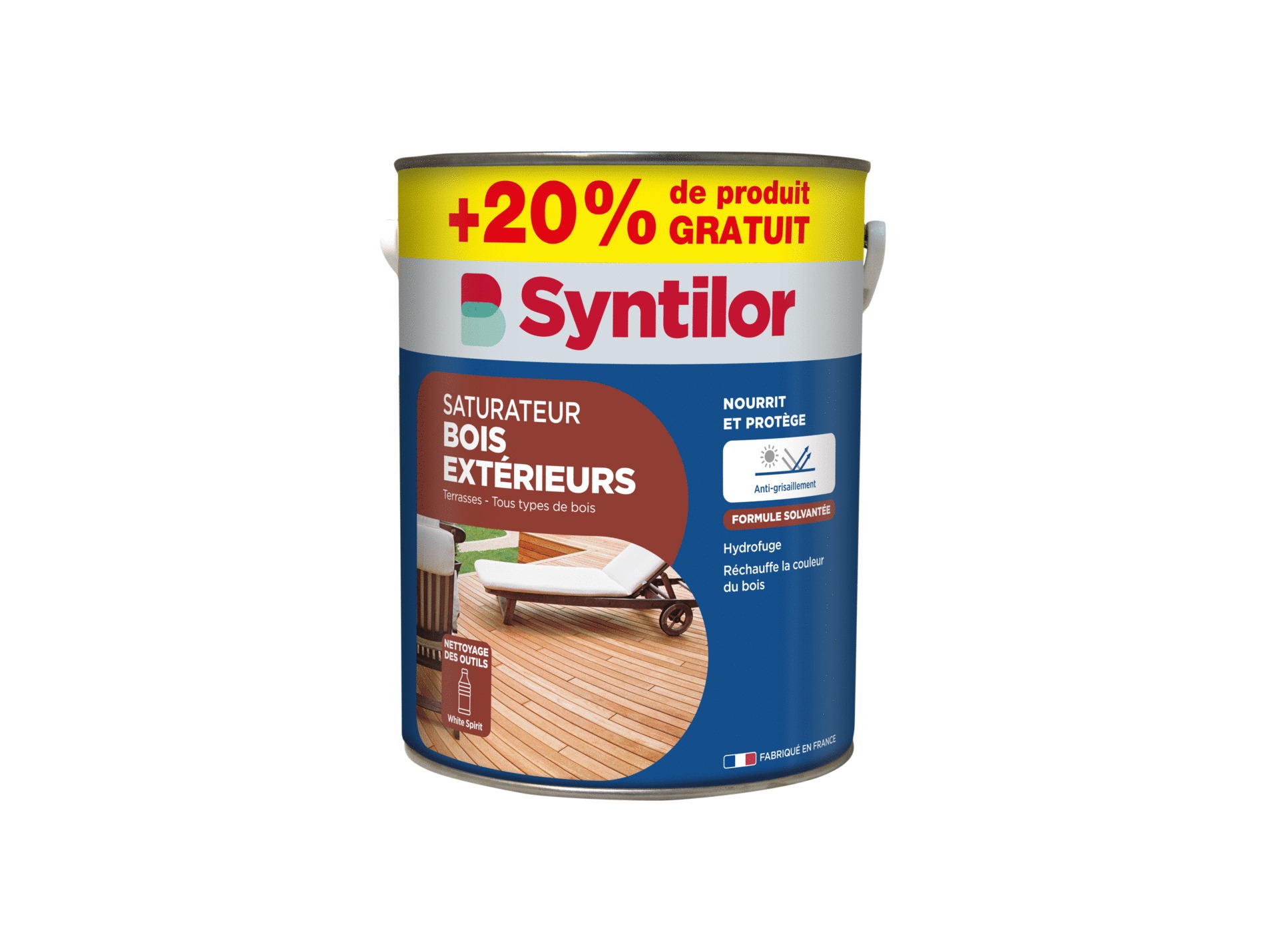 Saturateur Bois extérieur SYNTILOR Bois exotique mat 6L