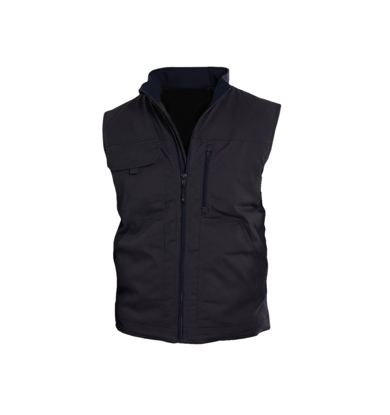 Veste sans manche de travail PBV Sam matelassée gris