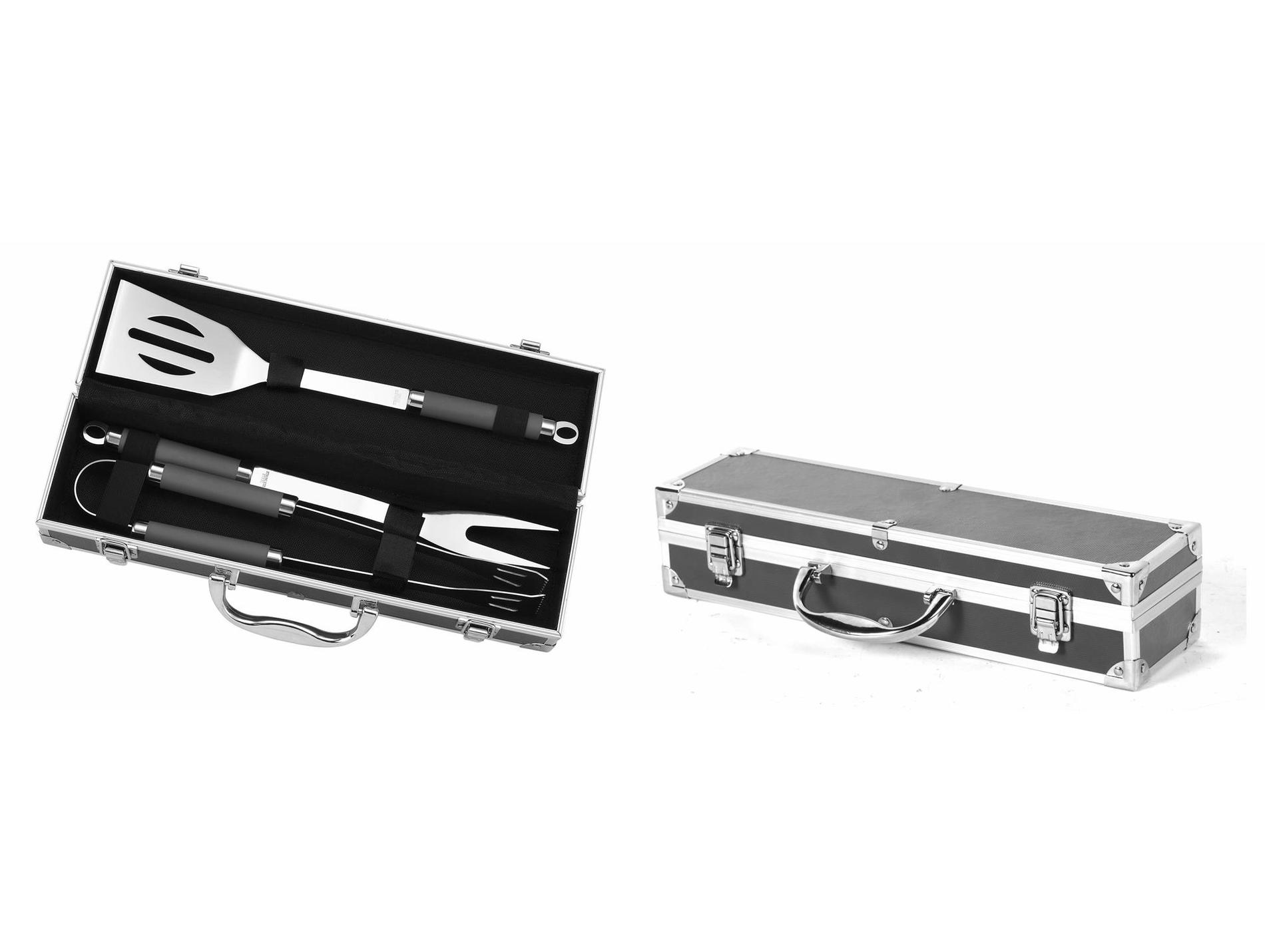 Mallette 3 ustensiles LE MARQUIER gris inox