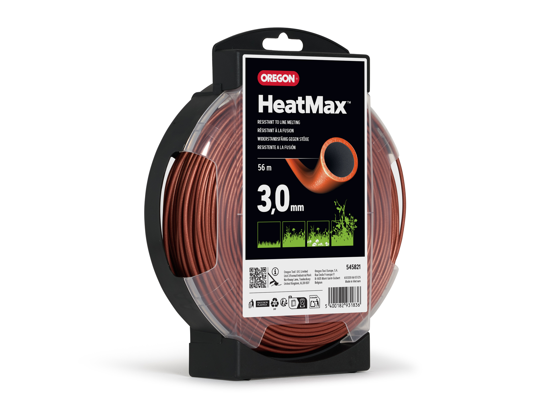 Fil débroussailleuse OREGON Heatmax 3mm 56m