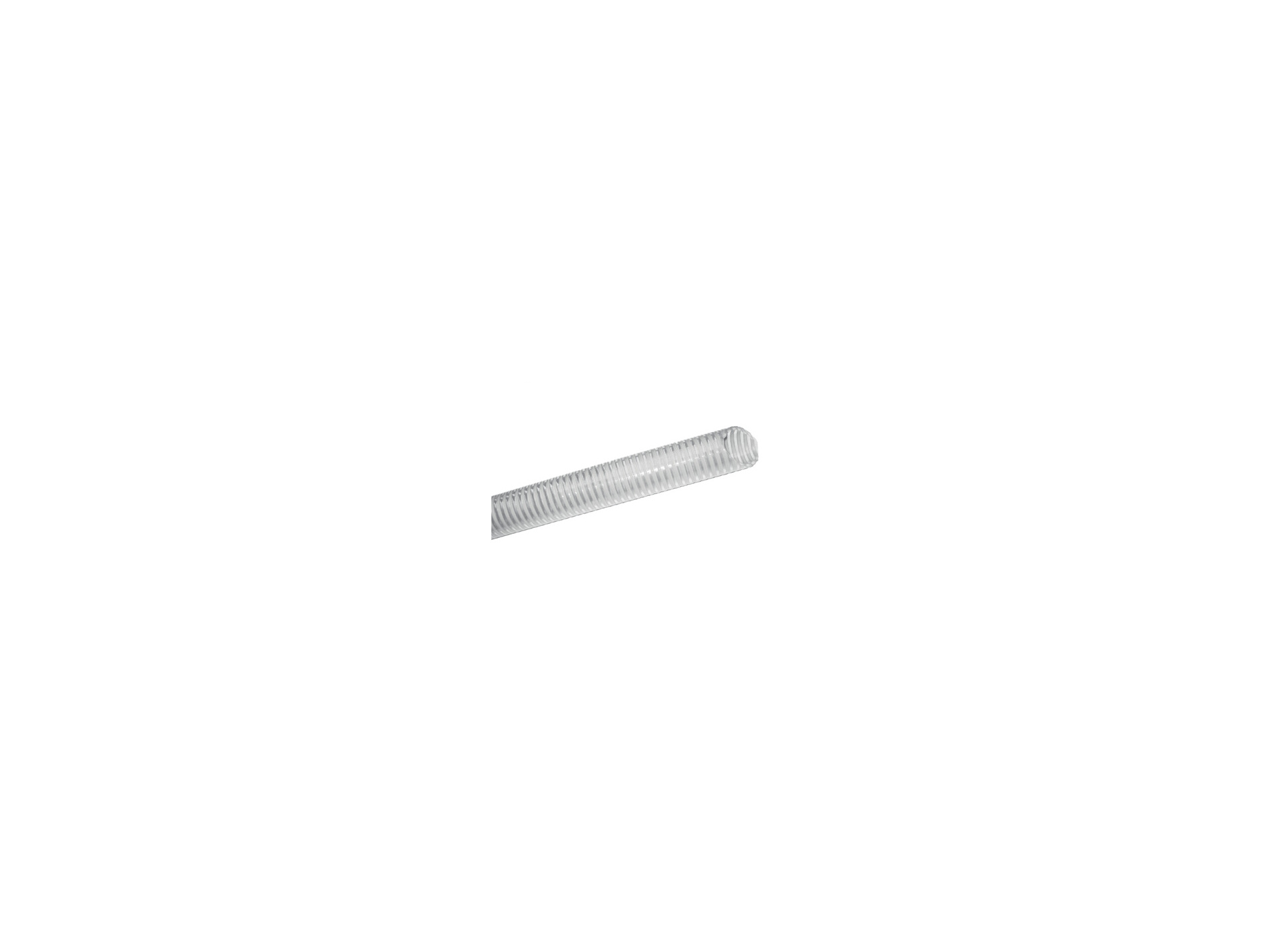 Tuyau spiralé PVC rigide antichoc ALFAFLEX Transparent Ø20mm L.25m