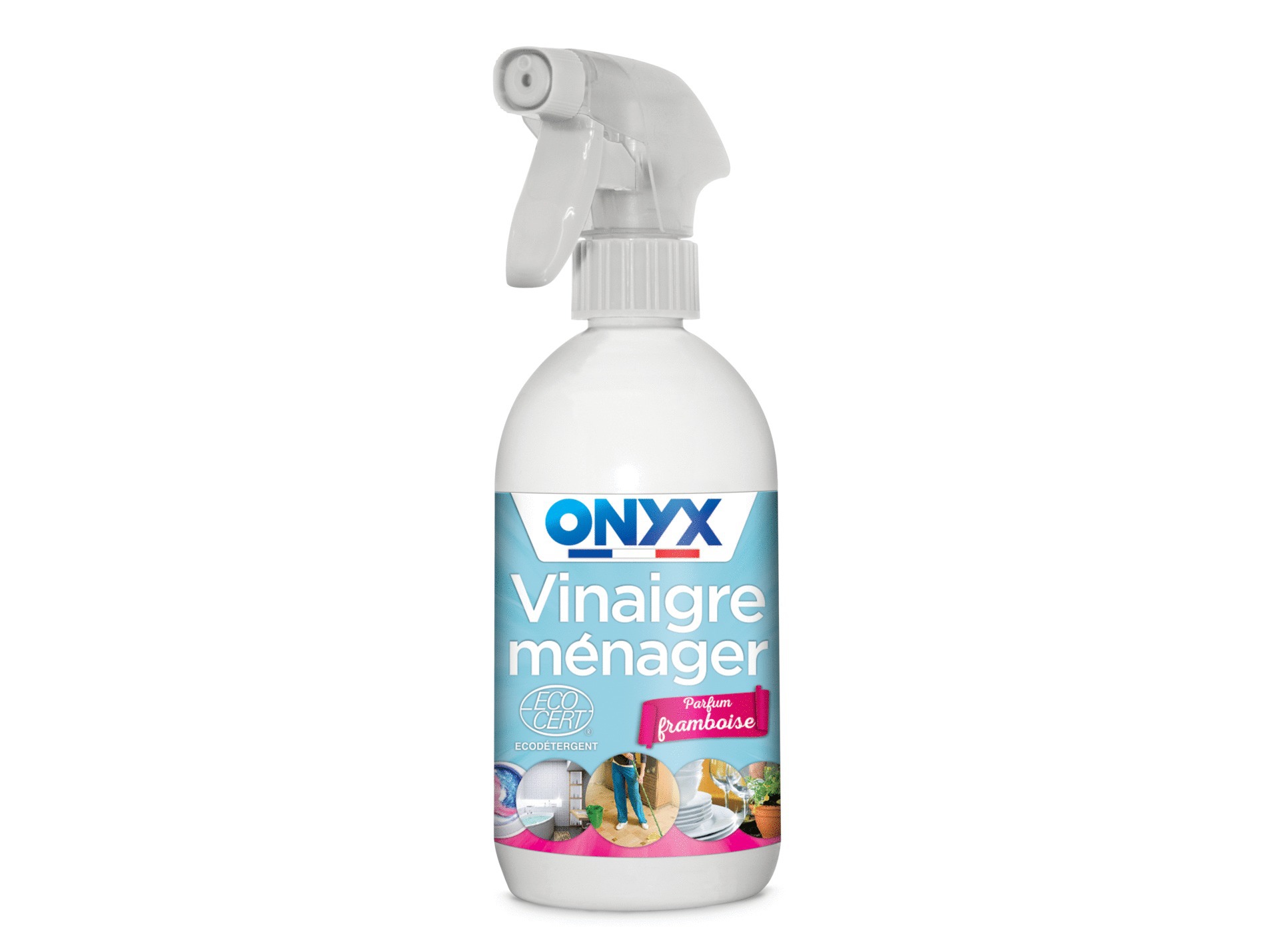 Vinaigre ménager ONYX parfumé framboise 500ml