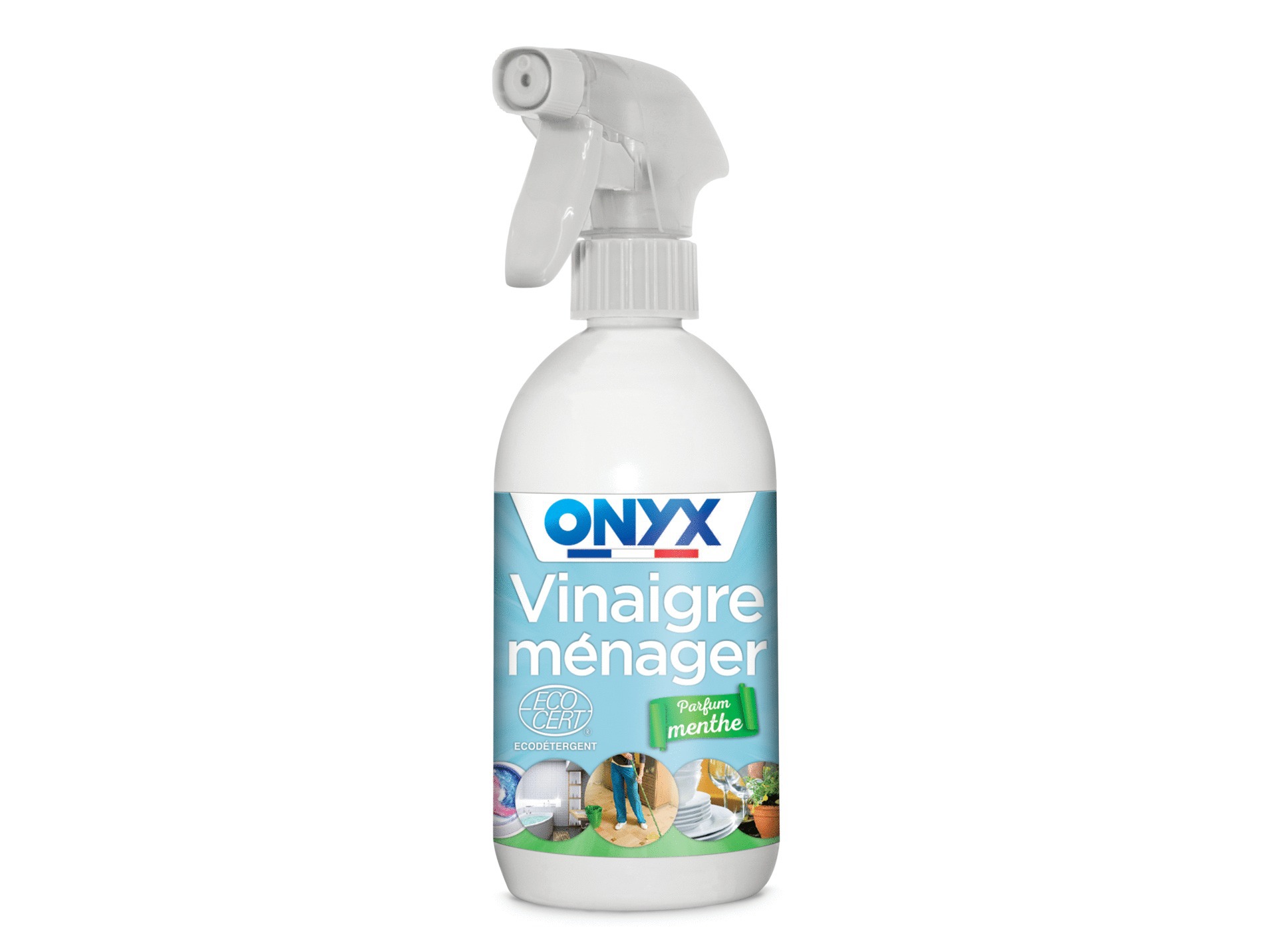 Vinaigre ménager ONYX parfumé menthe 500ml