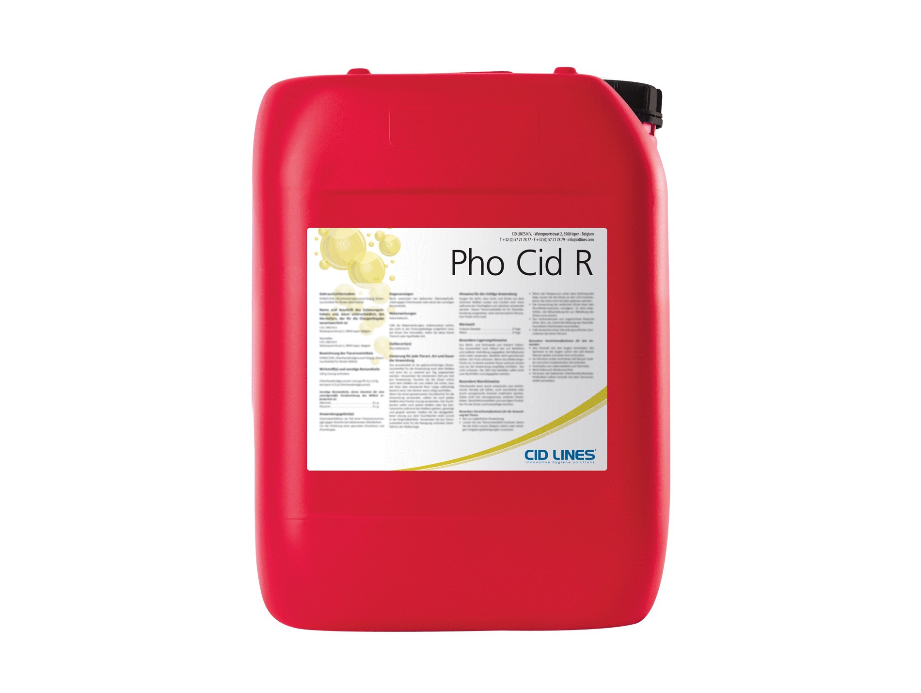 Détartrant CID LINES Pho Cid R 220kg matériel traite
