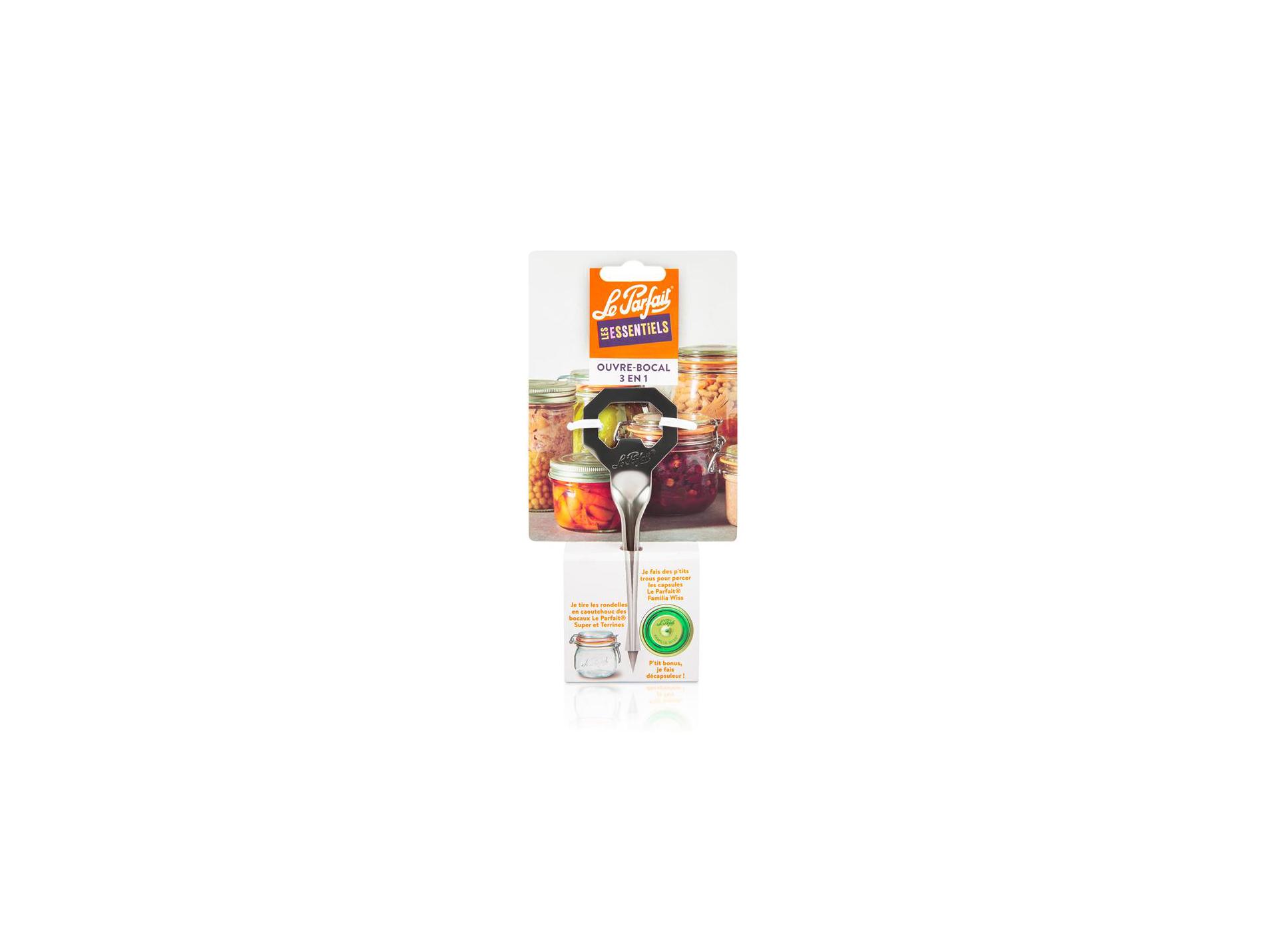 Ouvre bocal LE PARFAIT 3 en 1