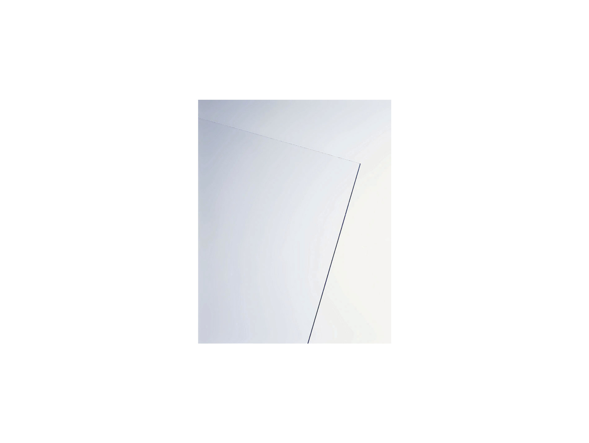 Plaque de verre acrylique ép. 2 mm 0,50x1m lisse transparent