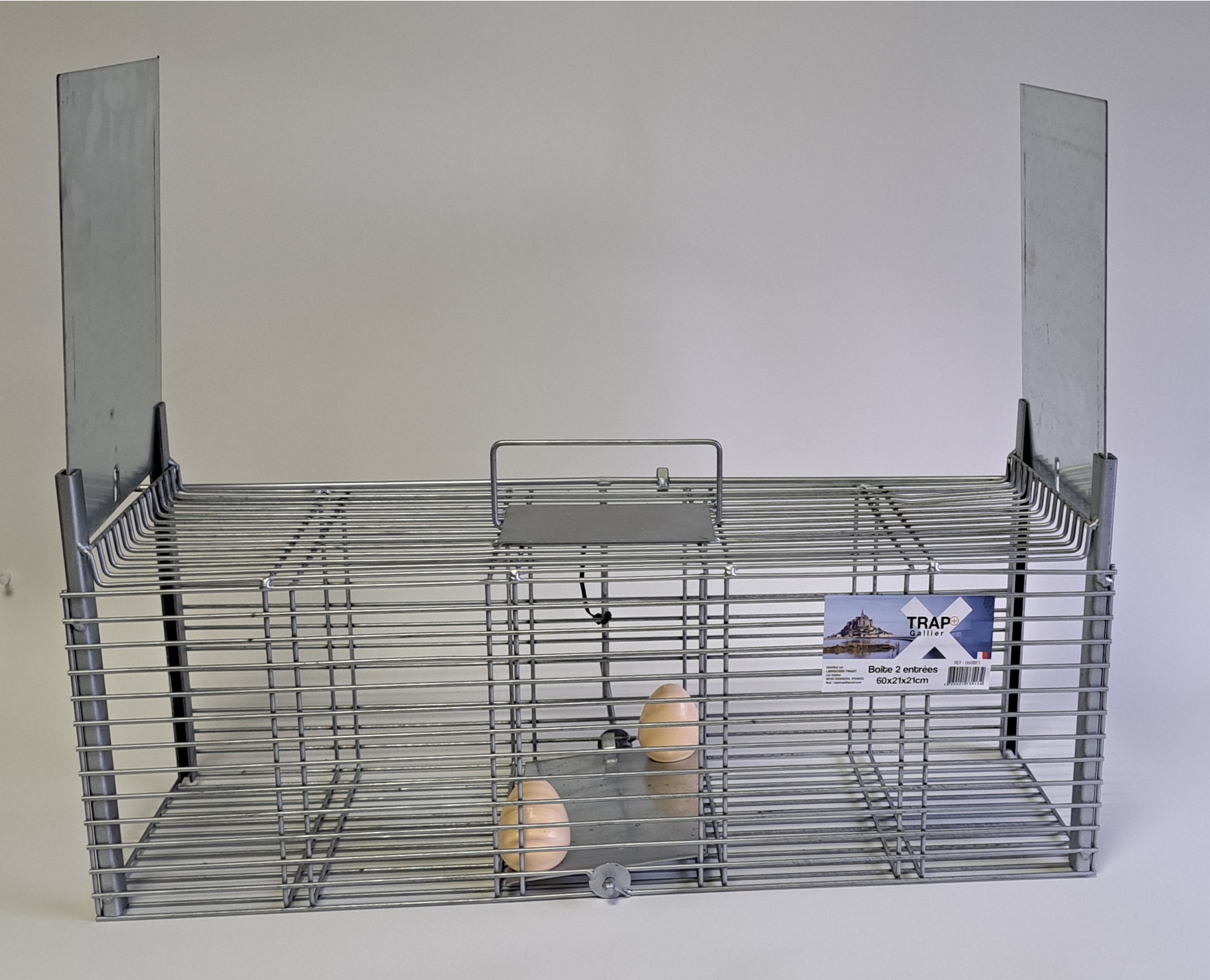 Nasse à fauve TRAPGALLIER 2 entrées 60x21x21cm