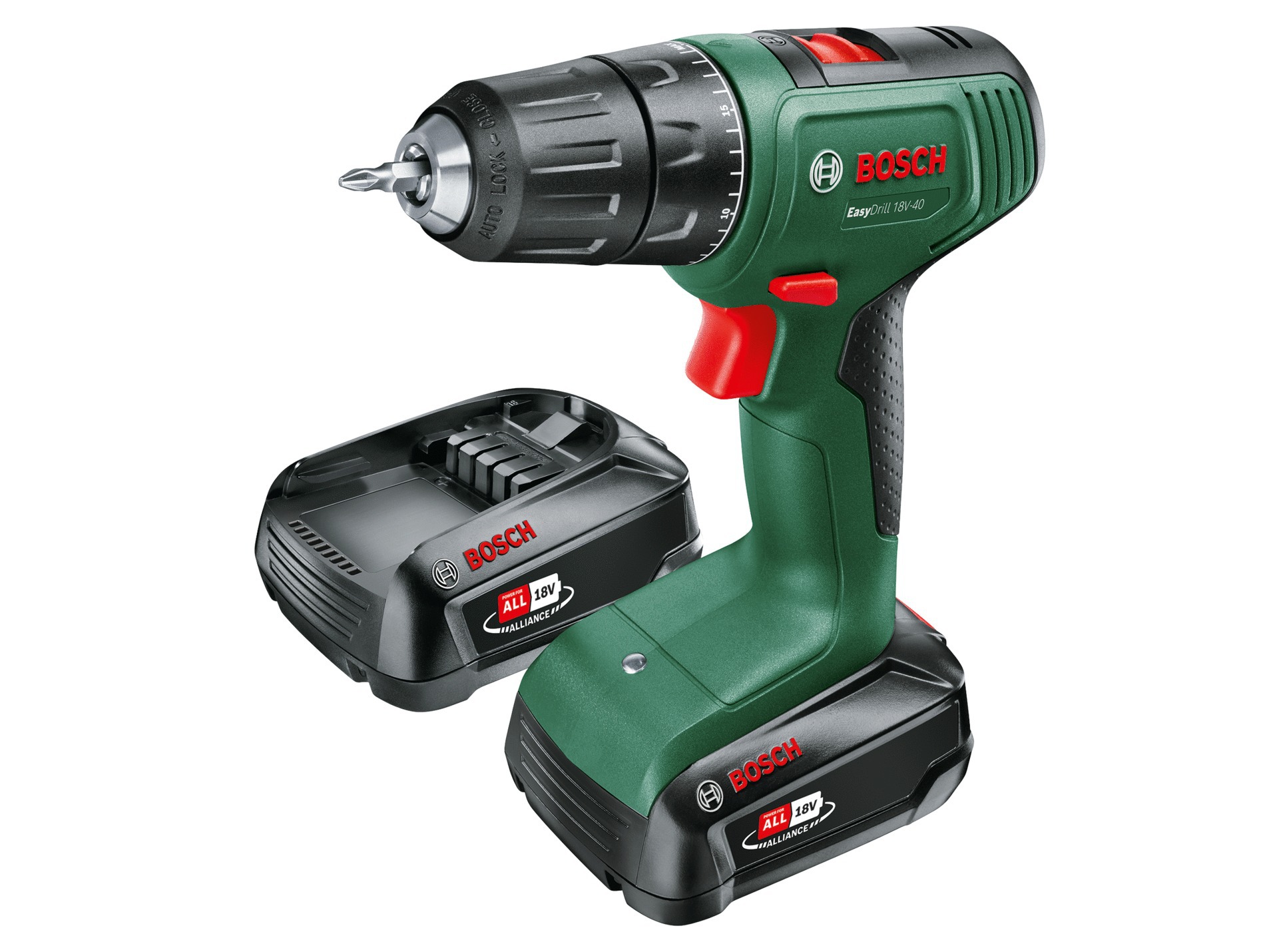 Perceusse-visseuce BOSCH sans fil EasyDrill 18V 40C 2x2Ah