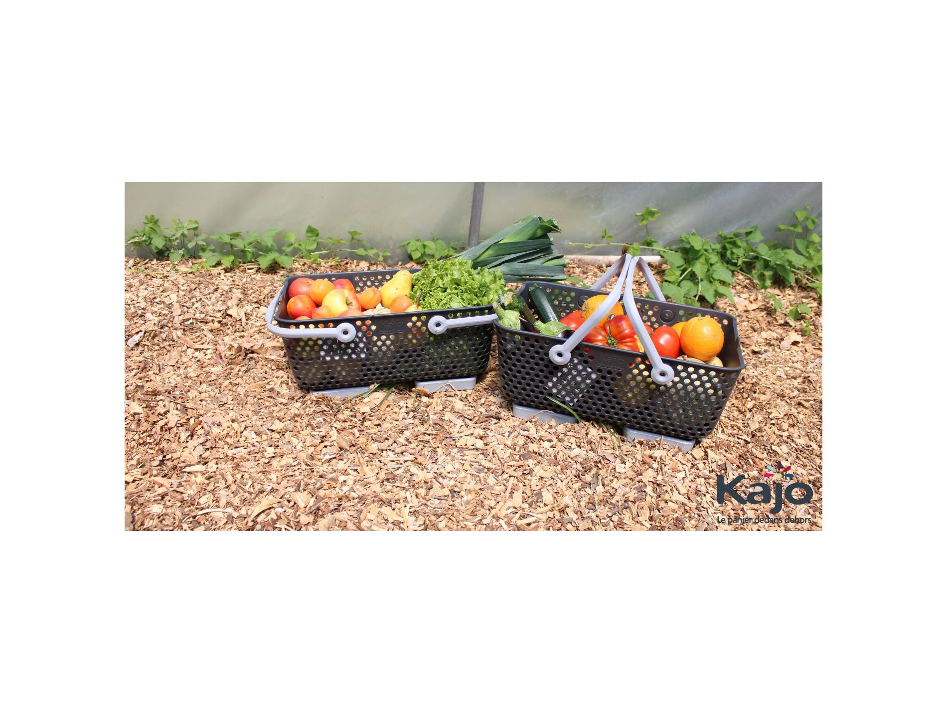 Panier KAJO gris gris souris 15l