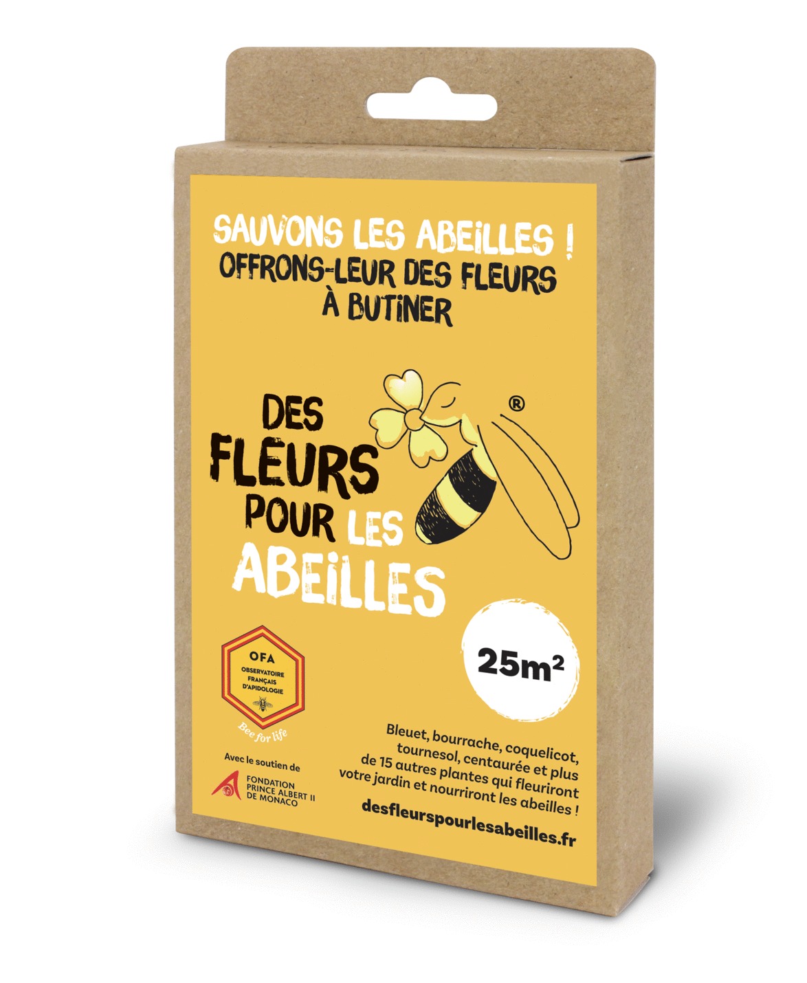 Mélange de fleurs nourrissantes abeilles 25m²