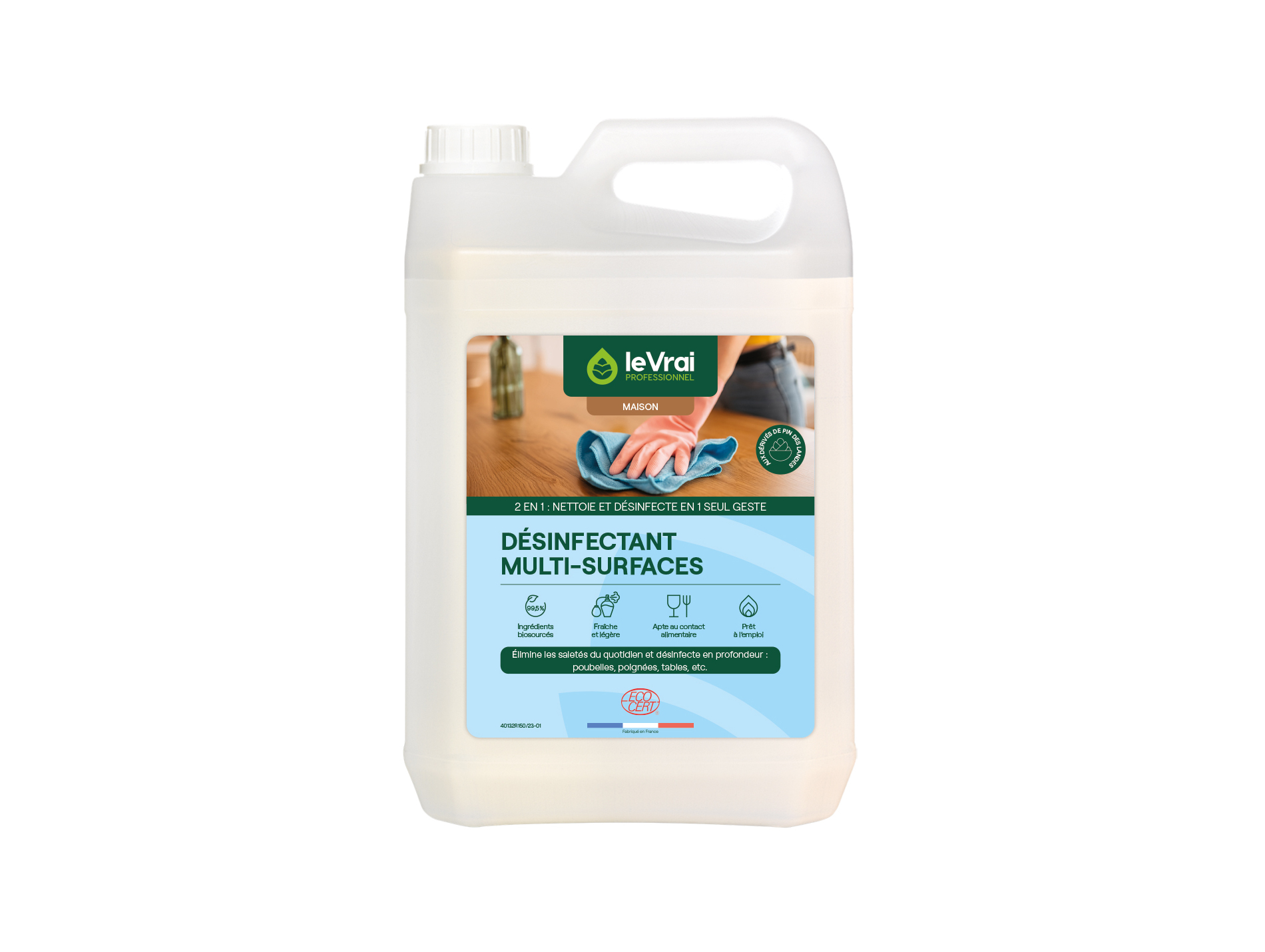Désinfectant LE VRAI multi-surfaces 5L