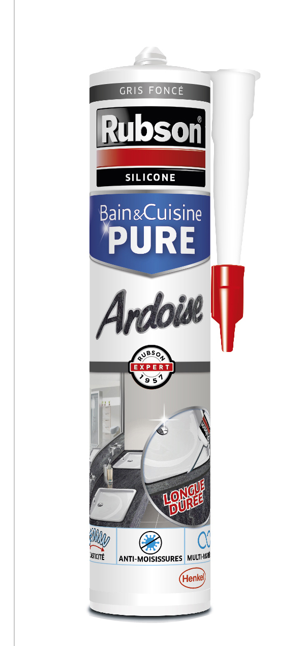 Mastic sanitaire ardoise HENKEL 280ml