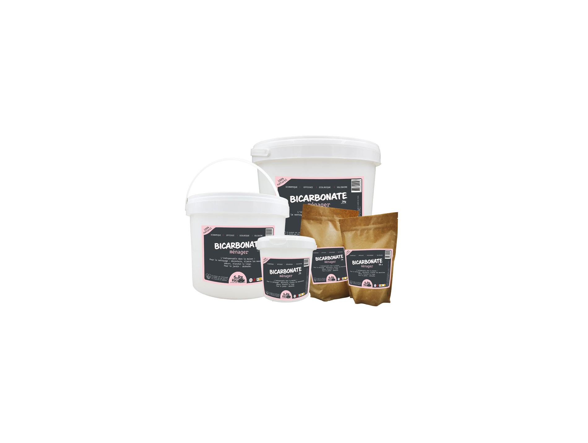 Bicarbonate ménager SUPER RACCOON sac 1kg