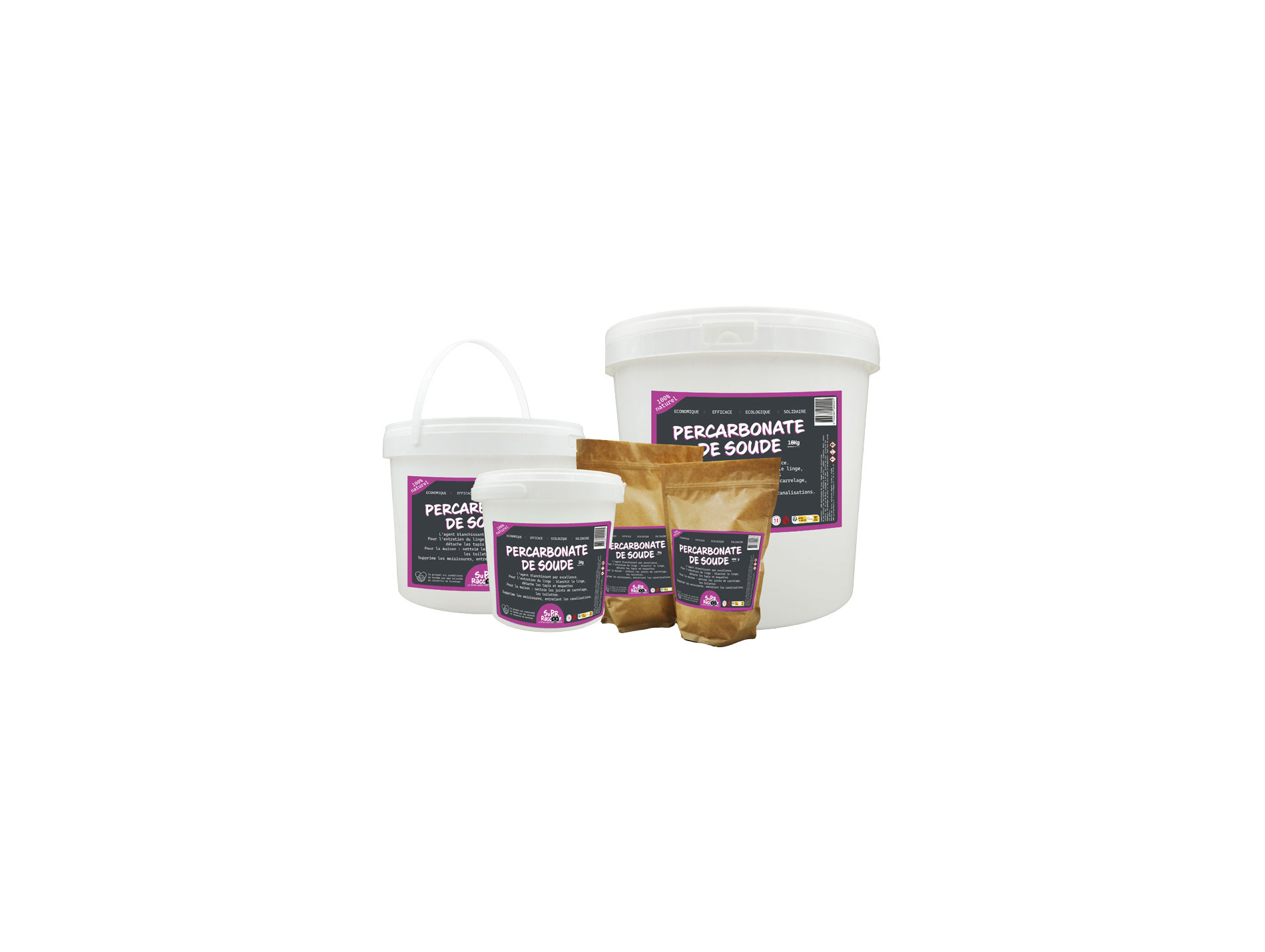 Percarbonate de soude SUPER RACCOON seau 5kg
