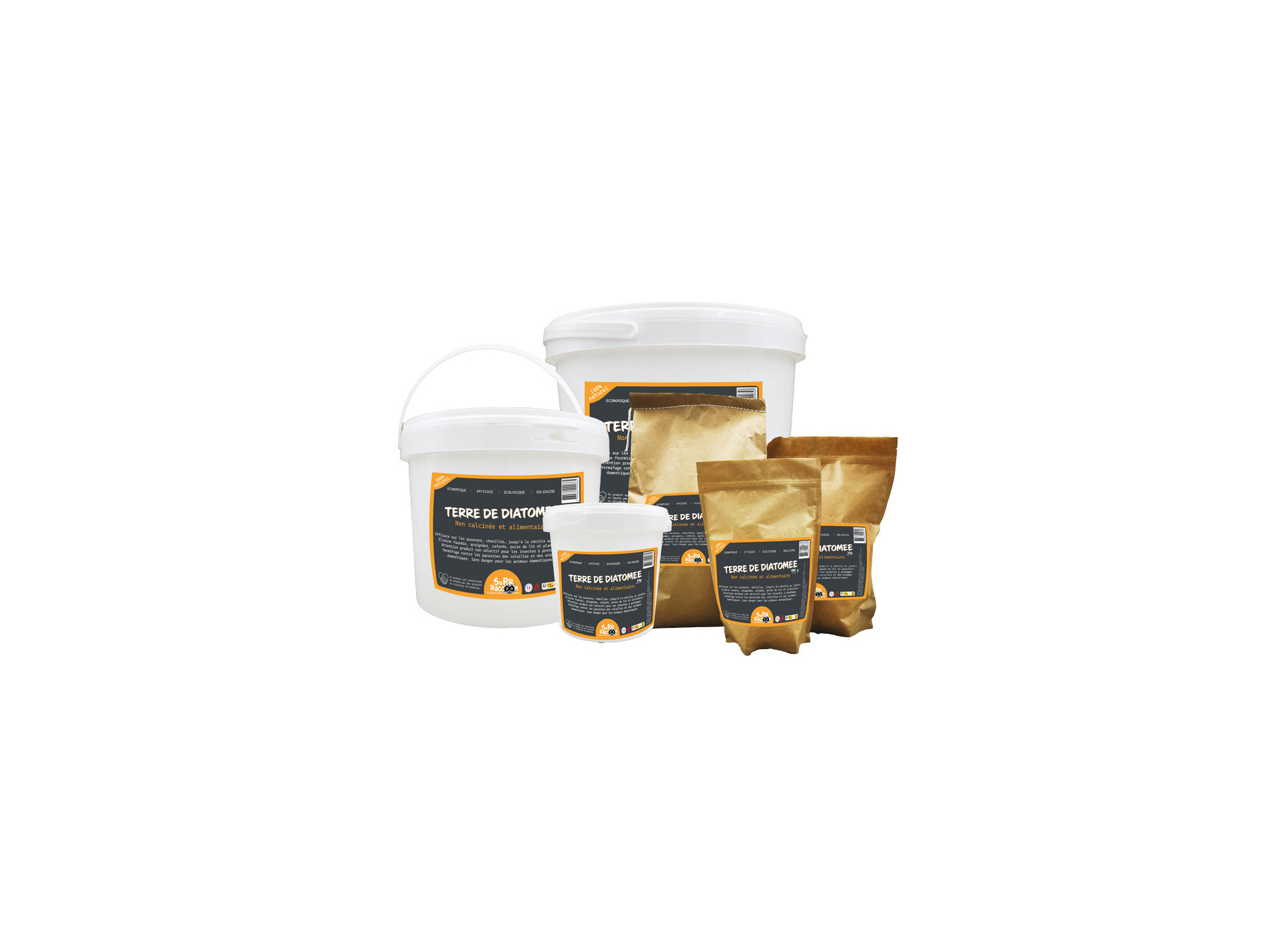 Terre de diatomée SUPER RACCOON sac 400g