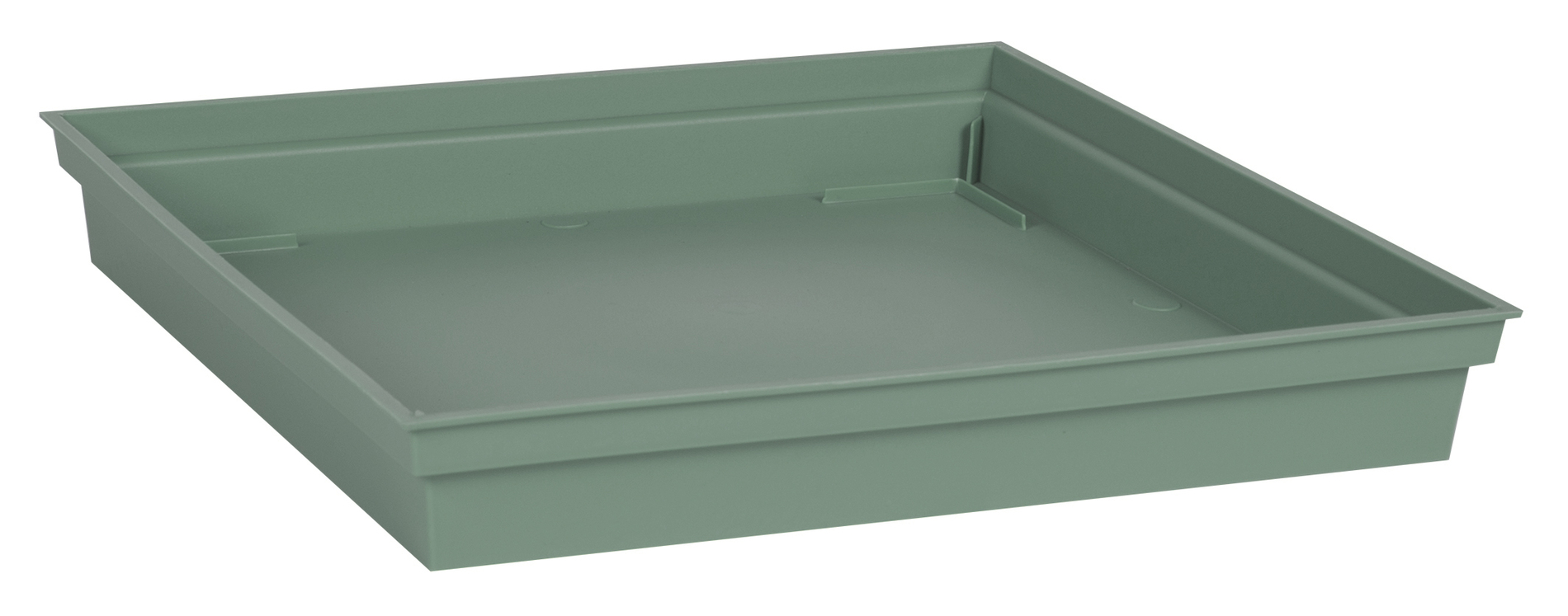 Soucoupe carrée Toscane EDA vert laurier 26,7cm