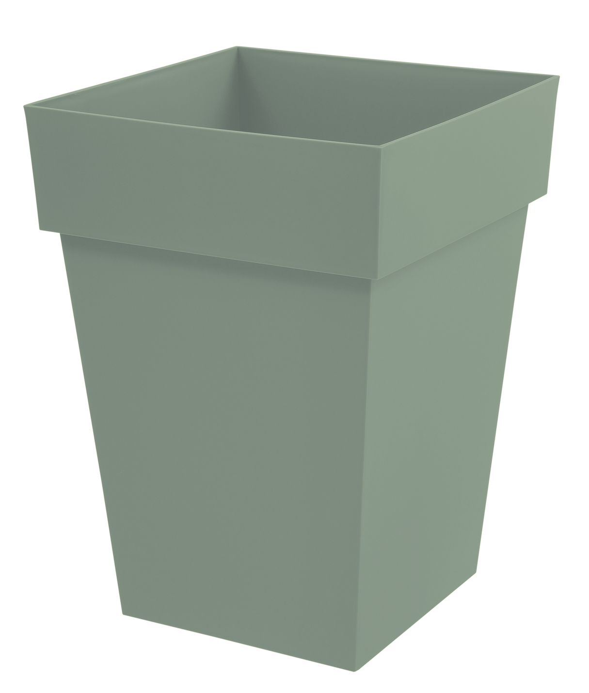 Pot mi-haut carré EDA Toscane vert laurier 51l