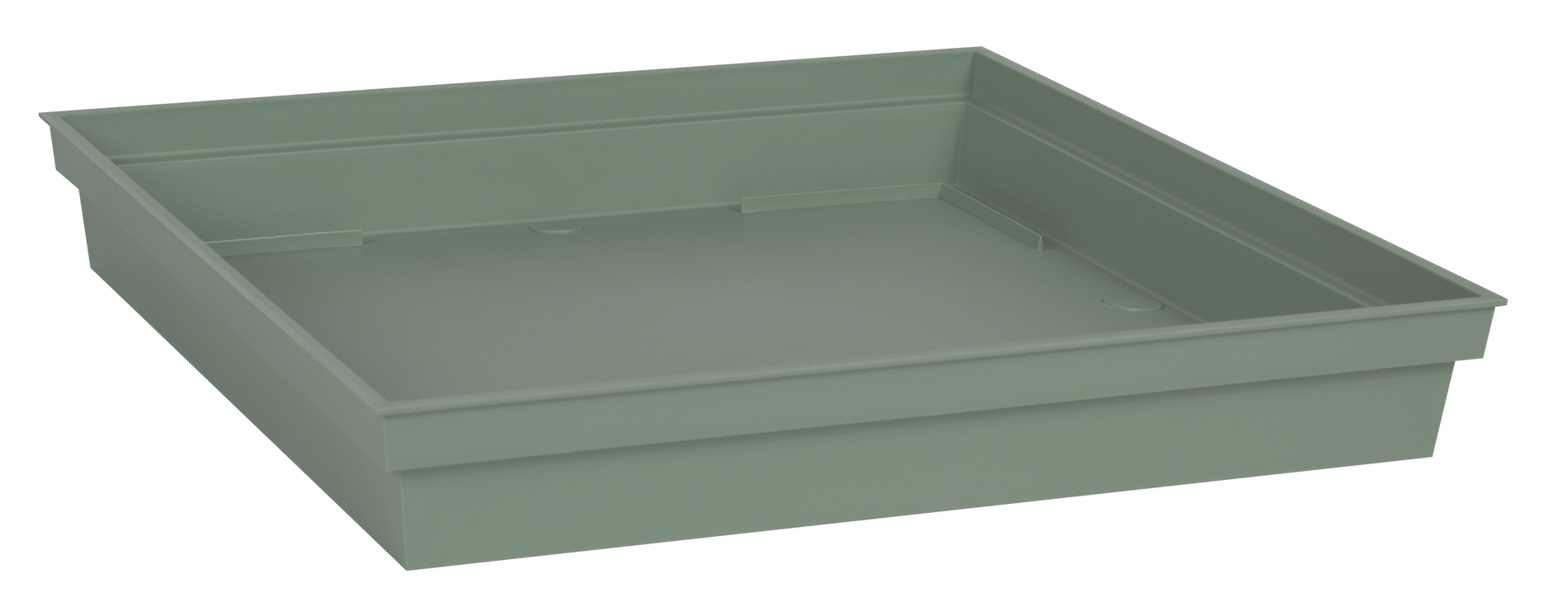 Soucoupe carrée Toscane EDA vert laurier 32,6cm