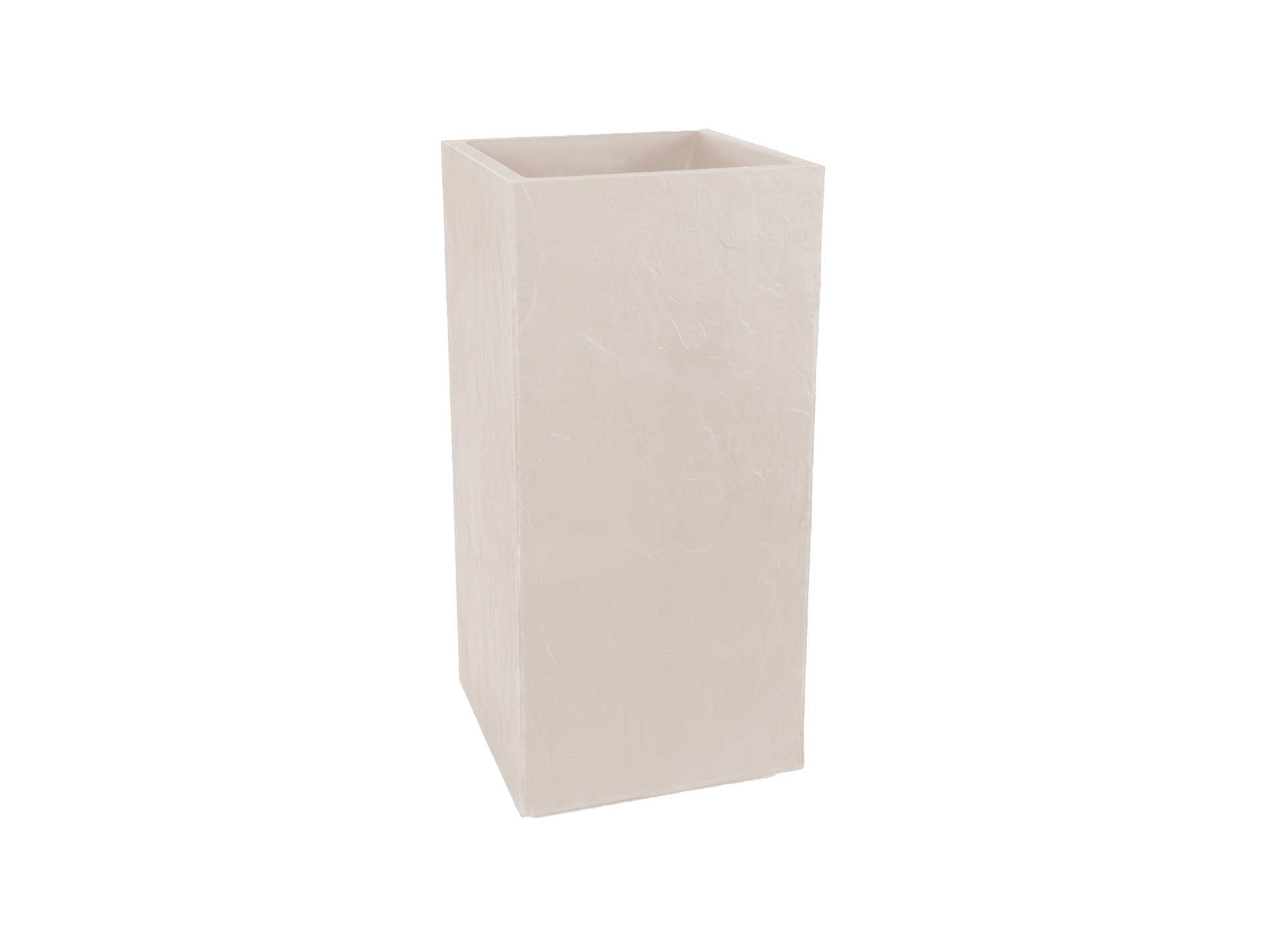 Pot haut EDA Volcania calcaire 39,5x39,5cm
