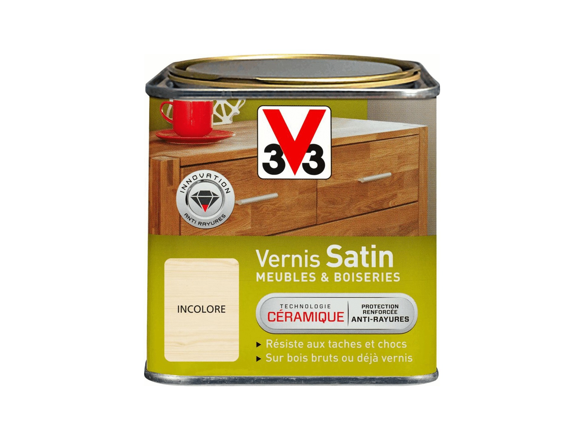 Vernis V33 Chêne foncé satiné 250ml