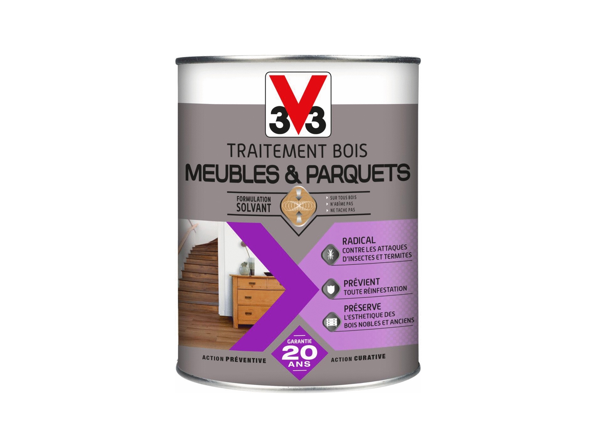 Traitement V33 parquet et meuble 1L