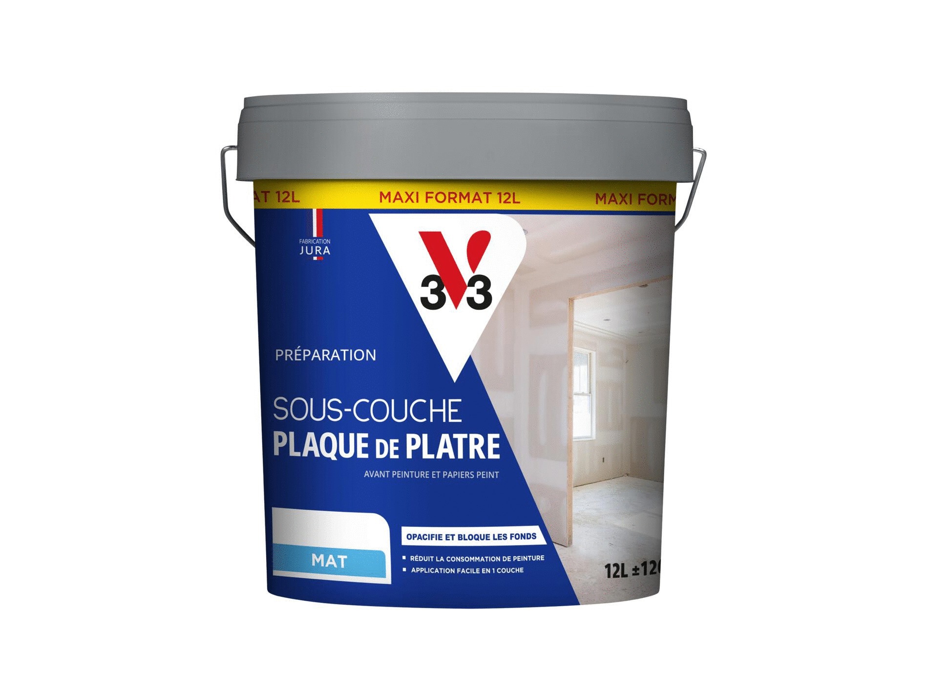 Sous couche V33 plaque plâtre blanc 5L