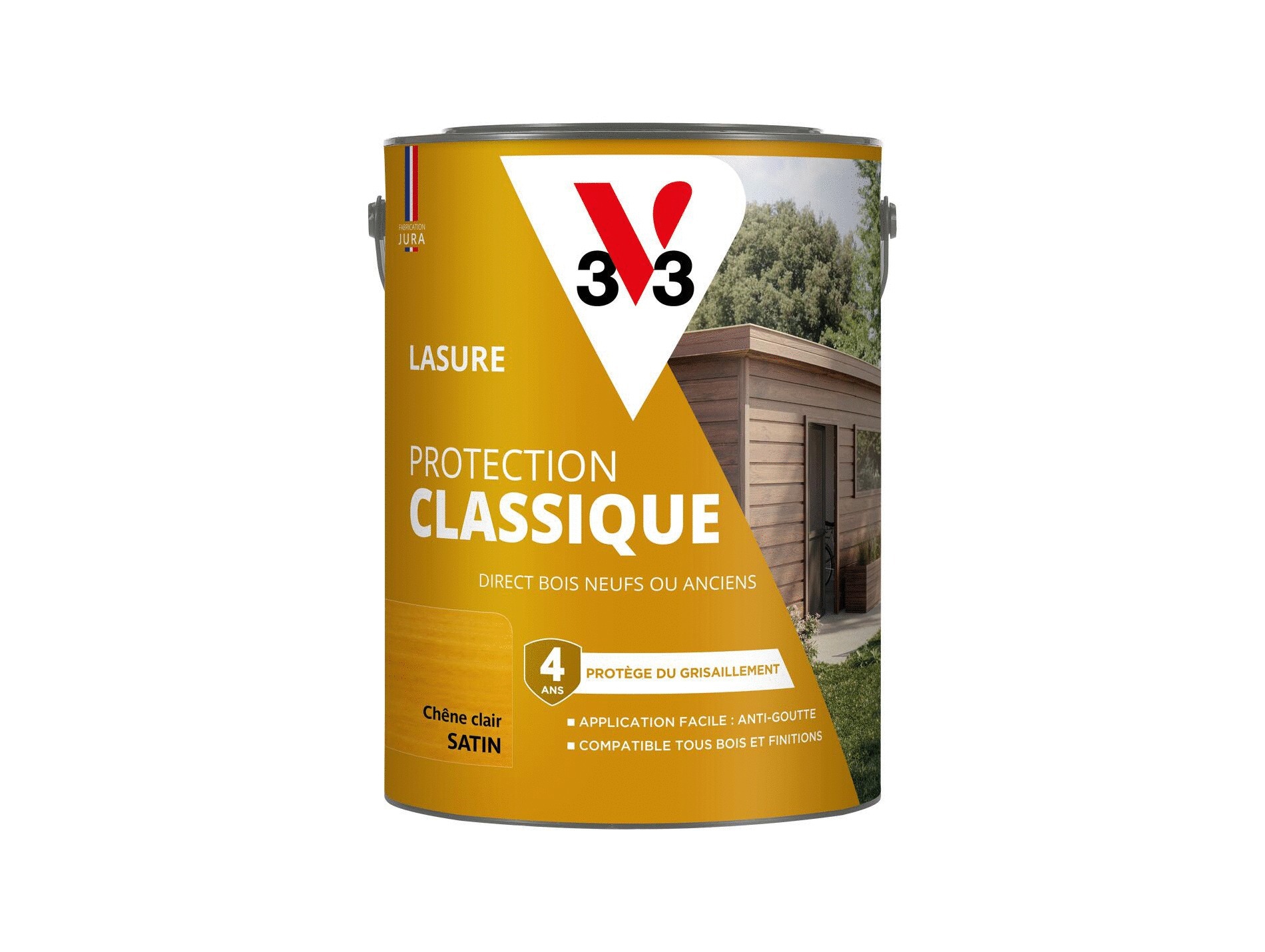 Lasure V33 Protection classique chêne clair 0.75L