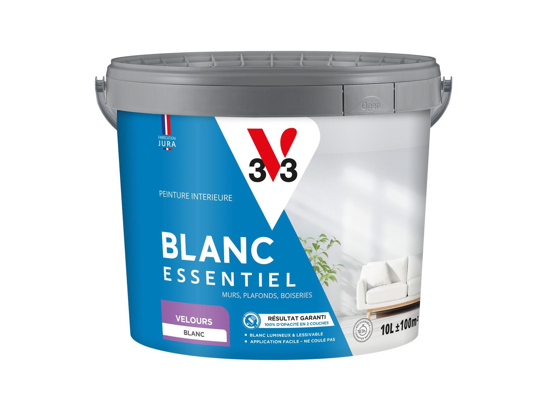 Peinture intérieure V33 murs plafonds blanc velours