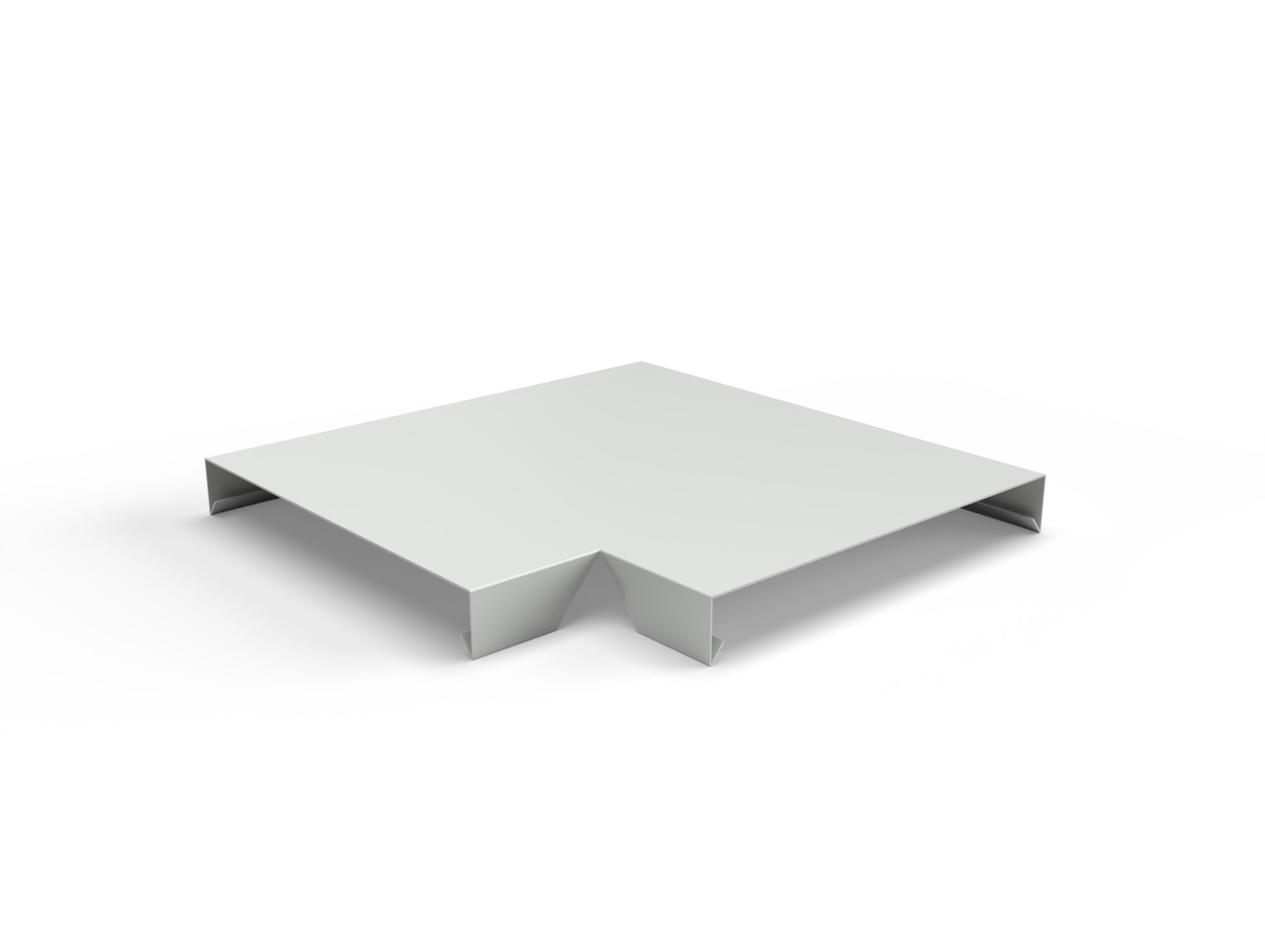Angle de couvertine OCCULTALU alu 350x270mm gris