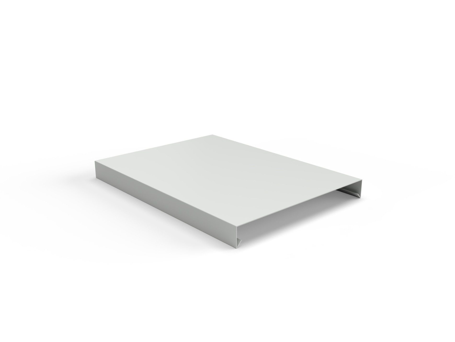 Couvertine aluminium OCCULTALU 2000x270mm gris clair mat