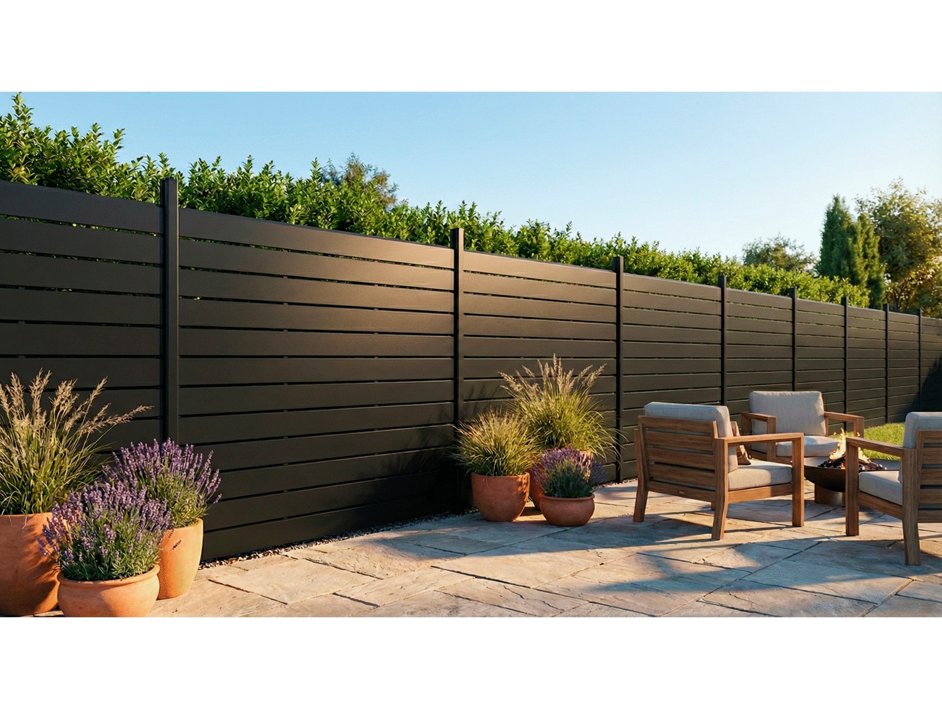 Lame aluminium DEBARGE claire-voie 21x145x200cm gris