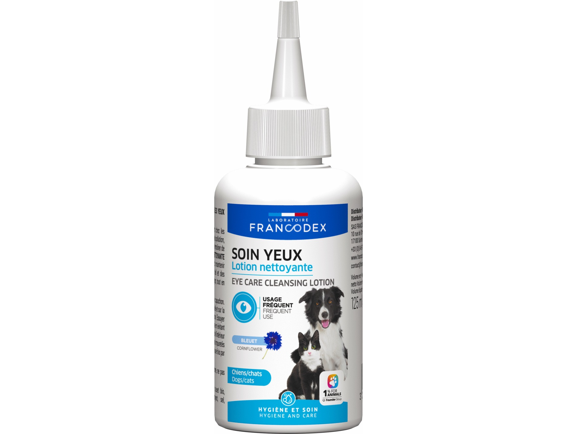 Nettoyant yeux FRANCODEX chien et chat