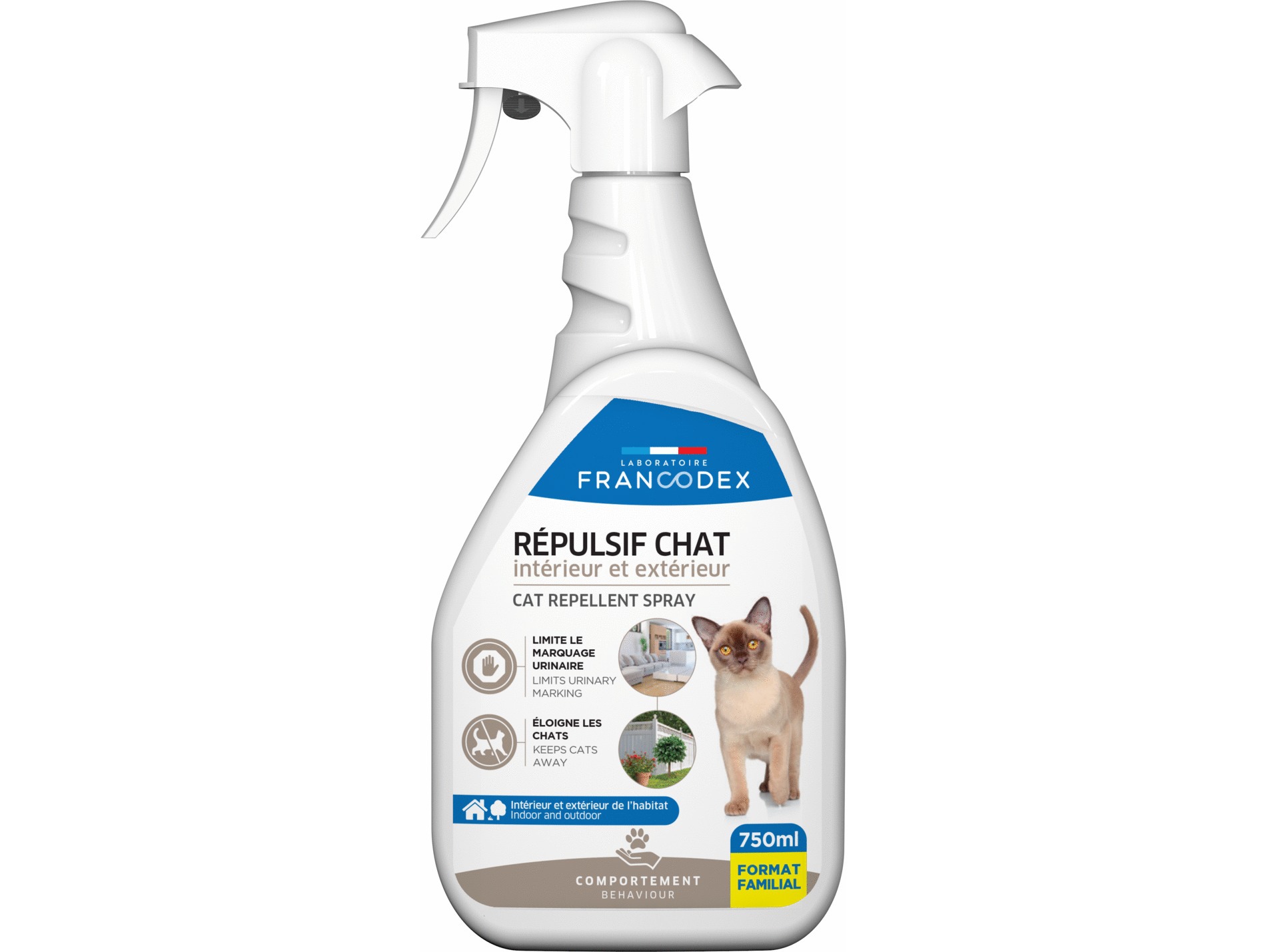 Répulsif FRANCODEX chat intérieur extérieur 750ml
